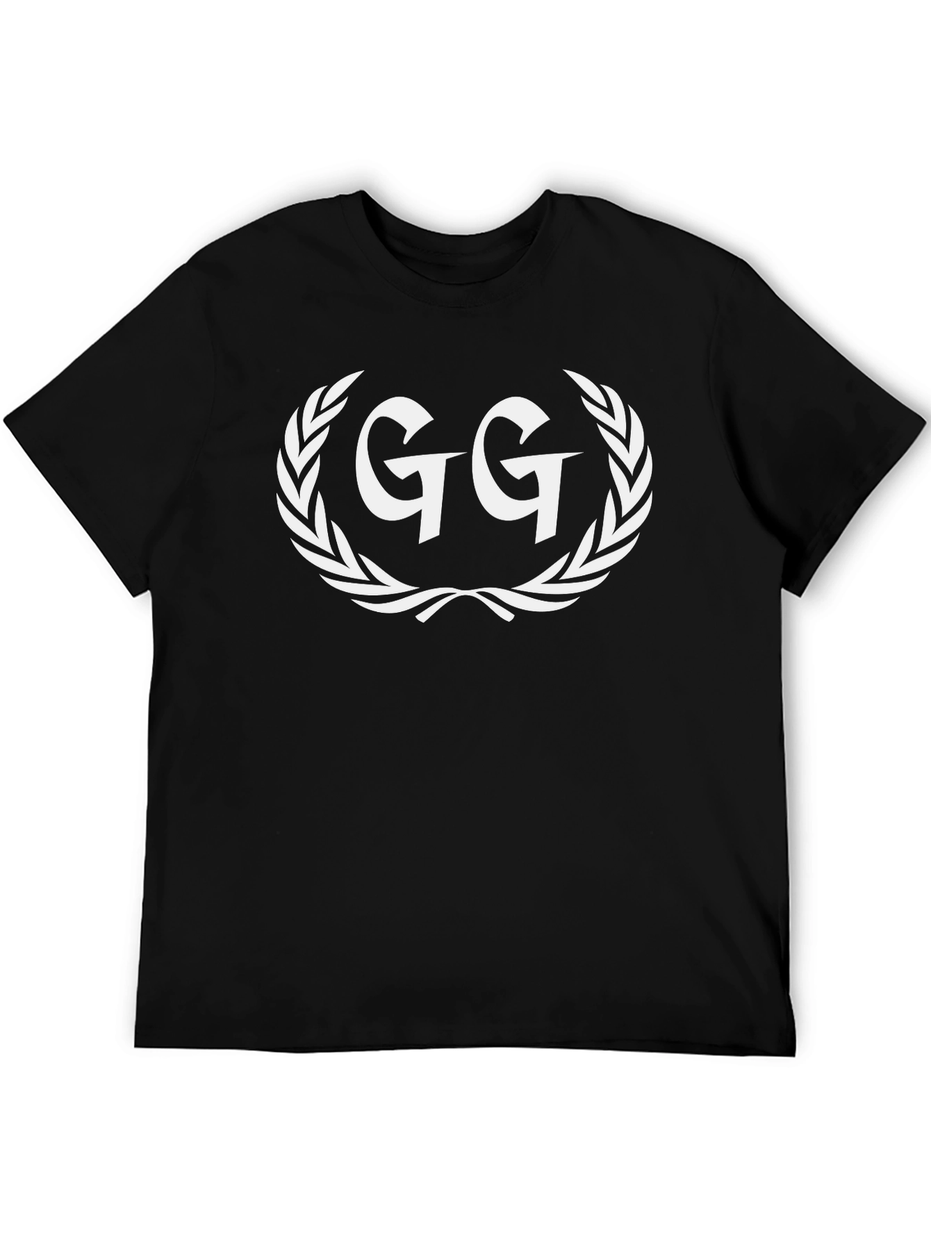 GG Laurel Wreath Graphic Tee - Black