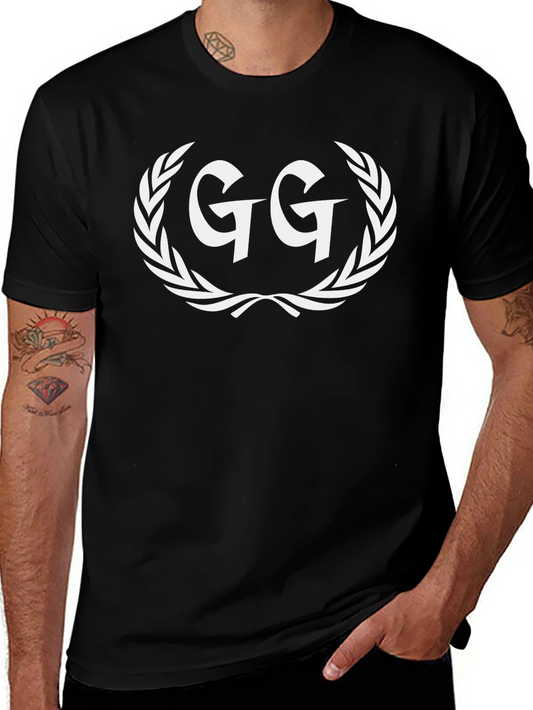 GG Laurel Wreath Graphic Tee - Black