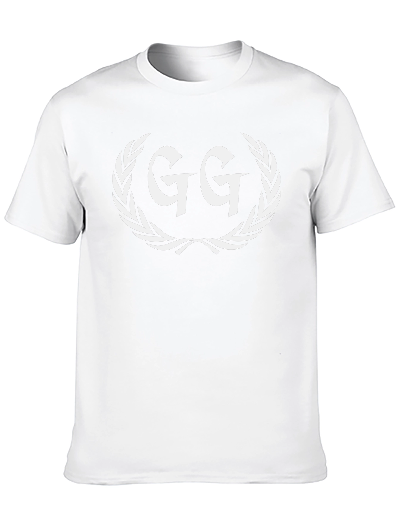 GG Laurel Wreath Graphic Tee - Black