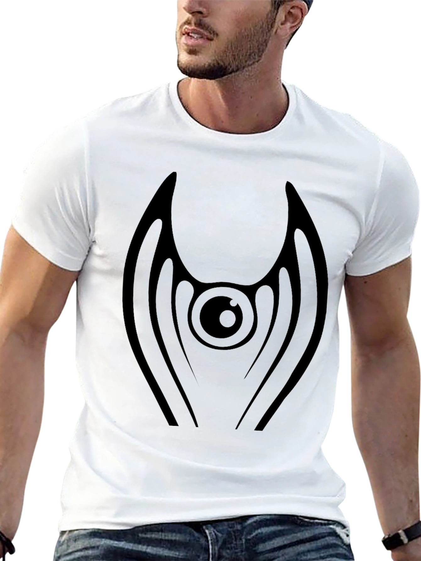 Eye Wing Graphic Black T-Shirt