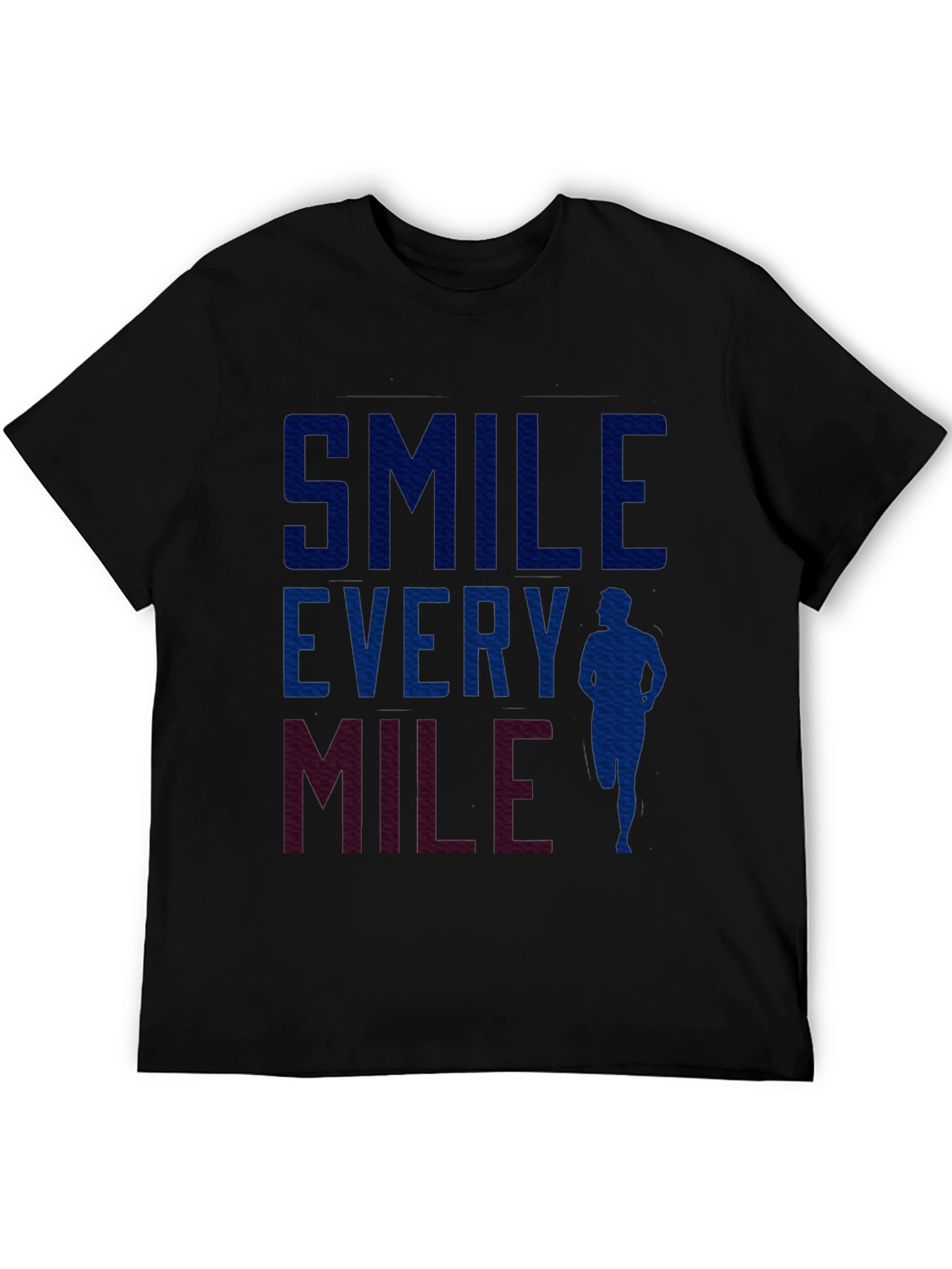 Smile Every Mile Runner T-Shirt - Black