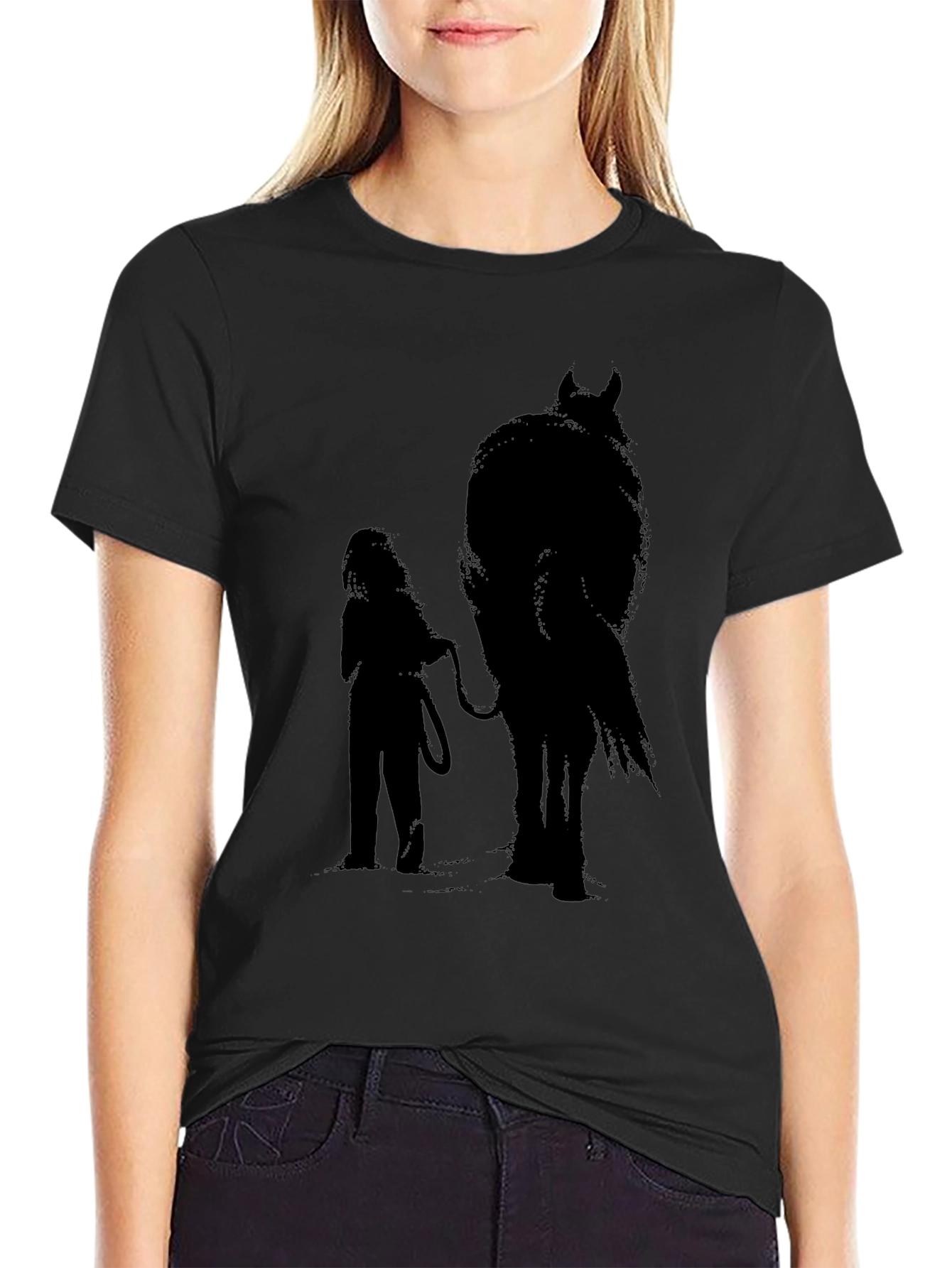Girl & Horse Silhouette Graphic Tee