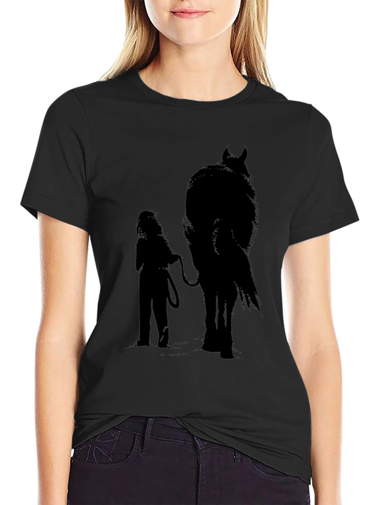 Girl & Horse Silhouette Graphic Tee