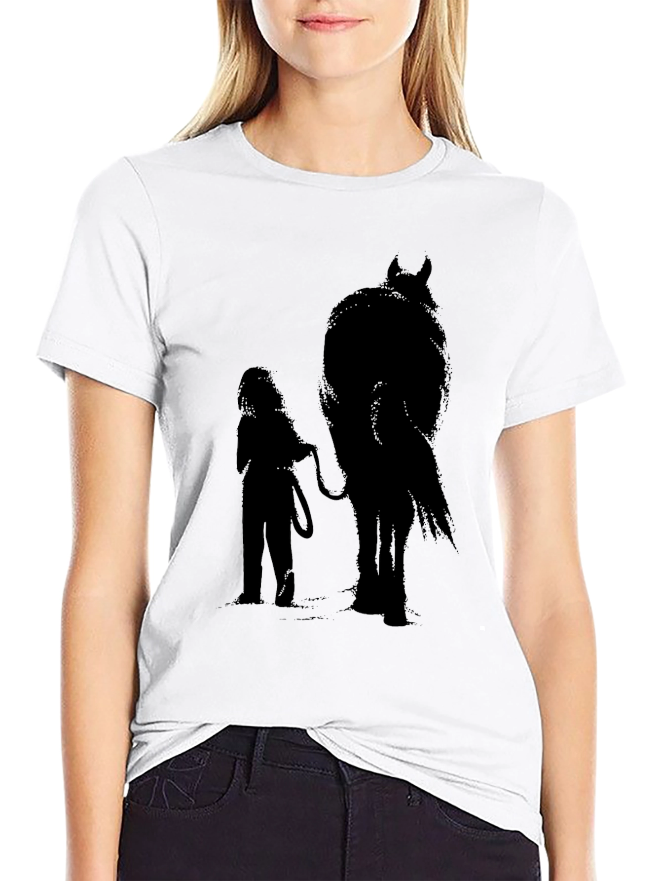 Girl & Horse Silhouette Graphic Tee