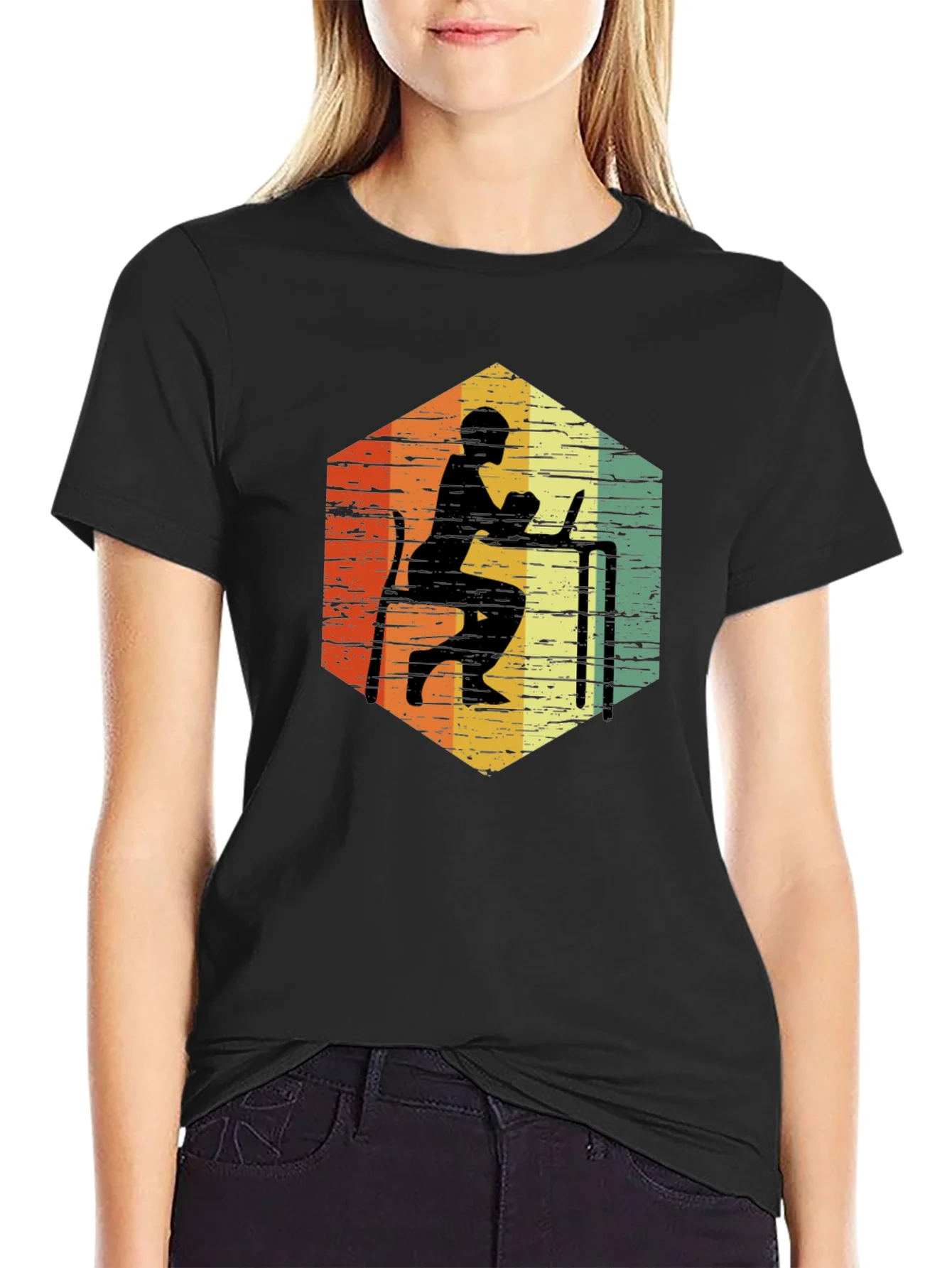 Retro Hexagon Programmer T-Shirt