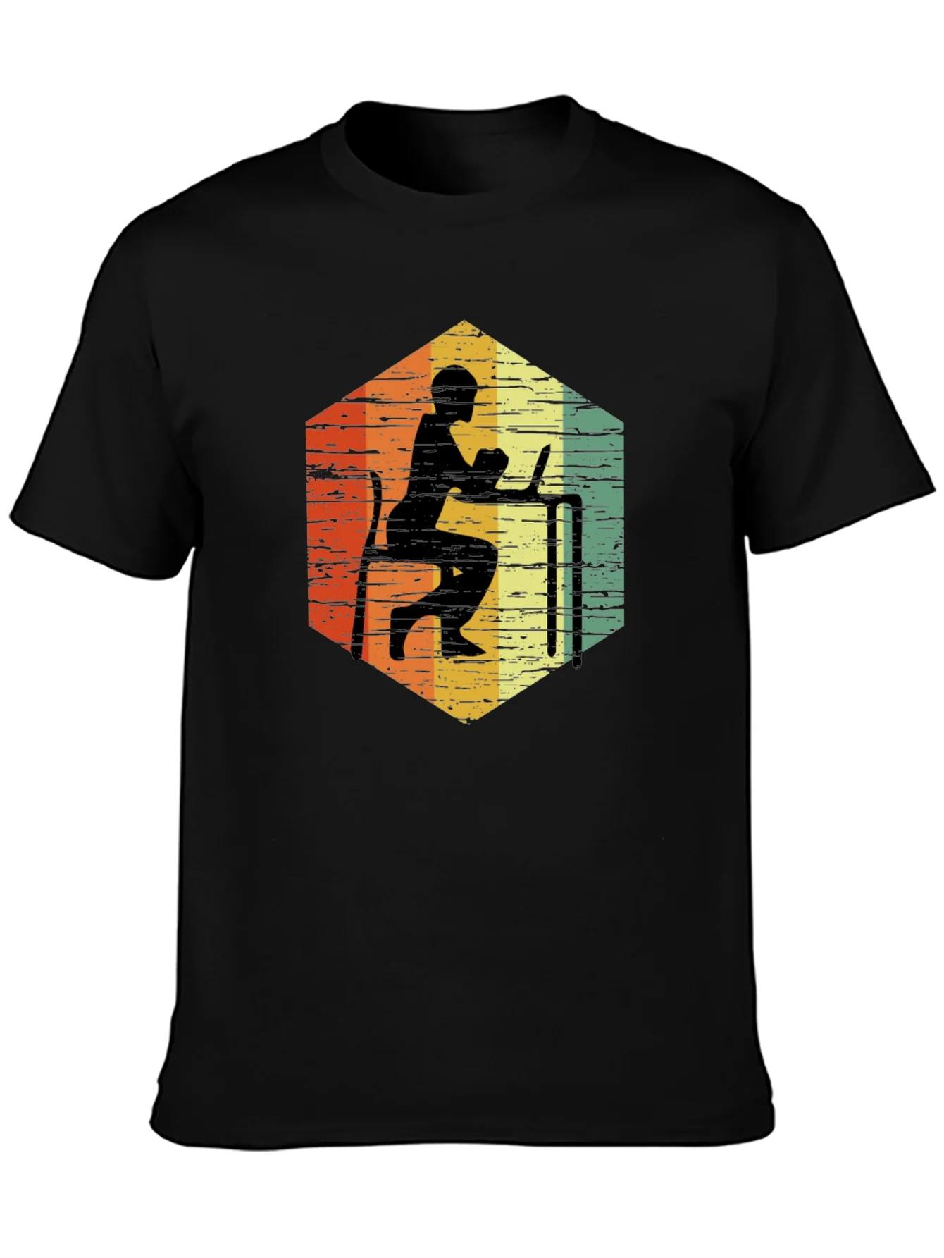 Retro Hexagon Programmer T-Shirt