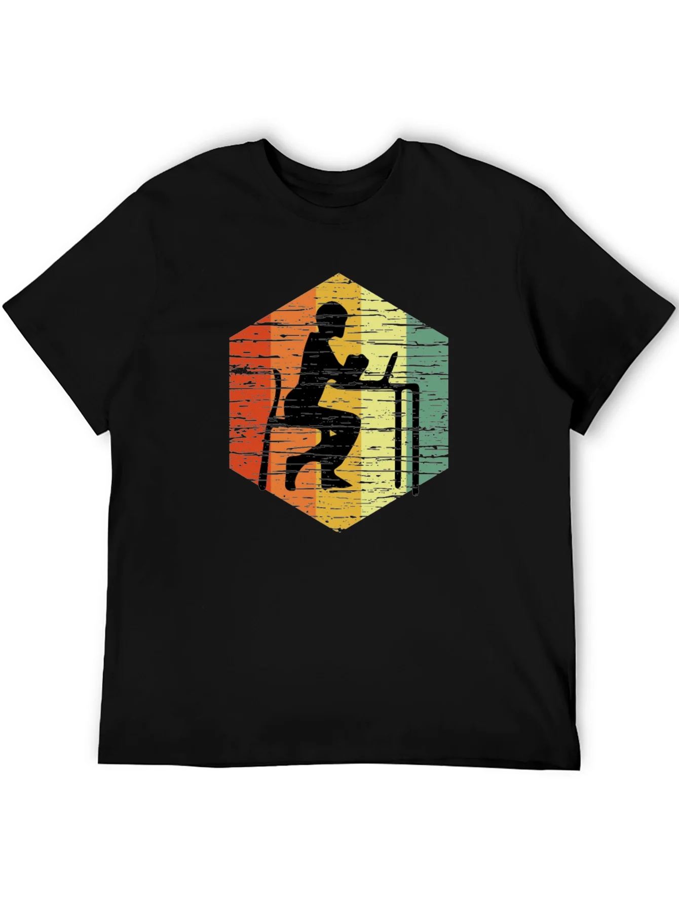 Retro Hexagon Programmer T-Shirt
