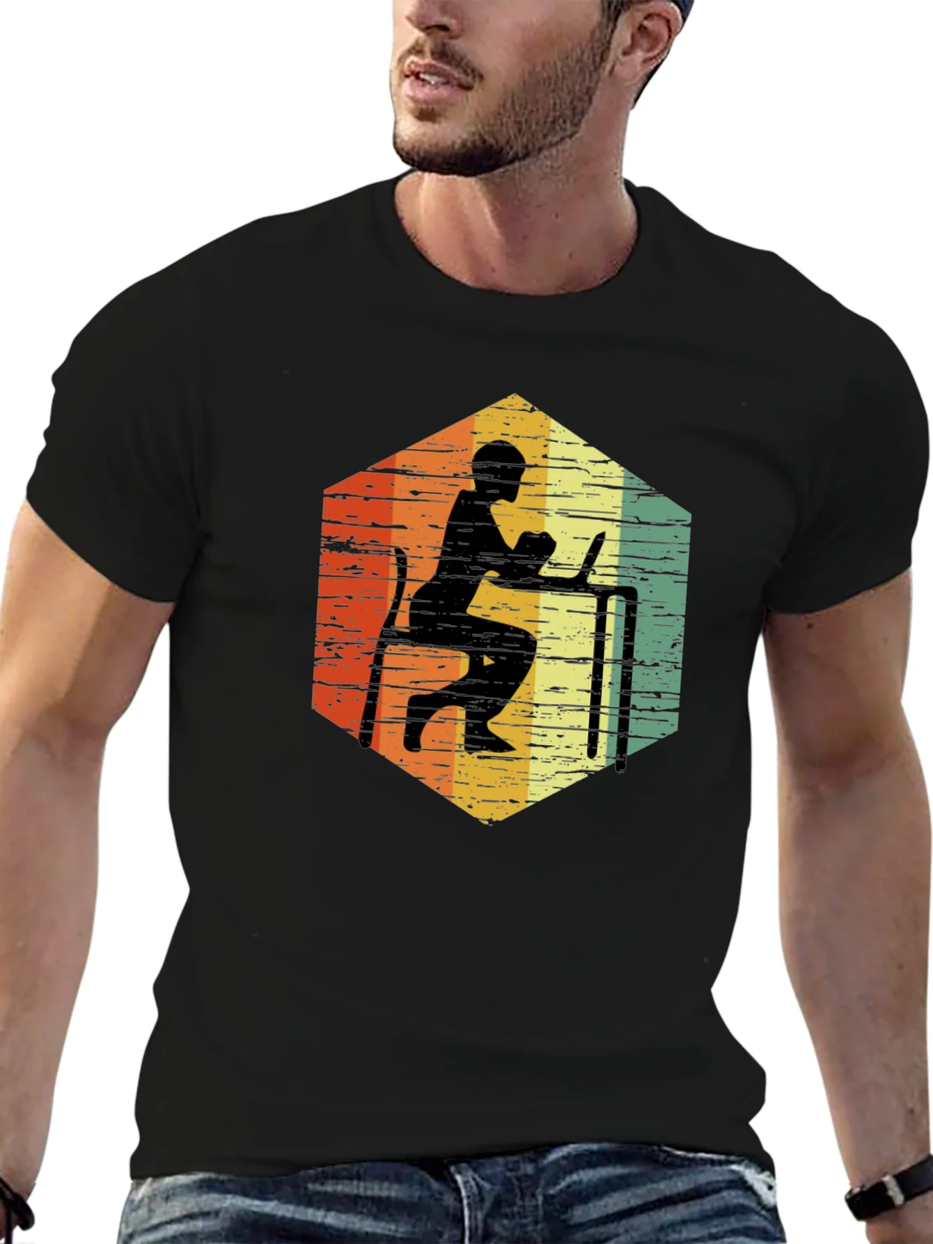 Retro Hexagon Programmer T-Shirt