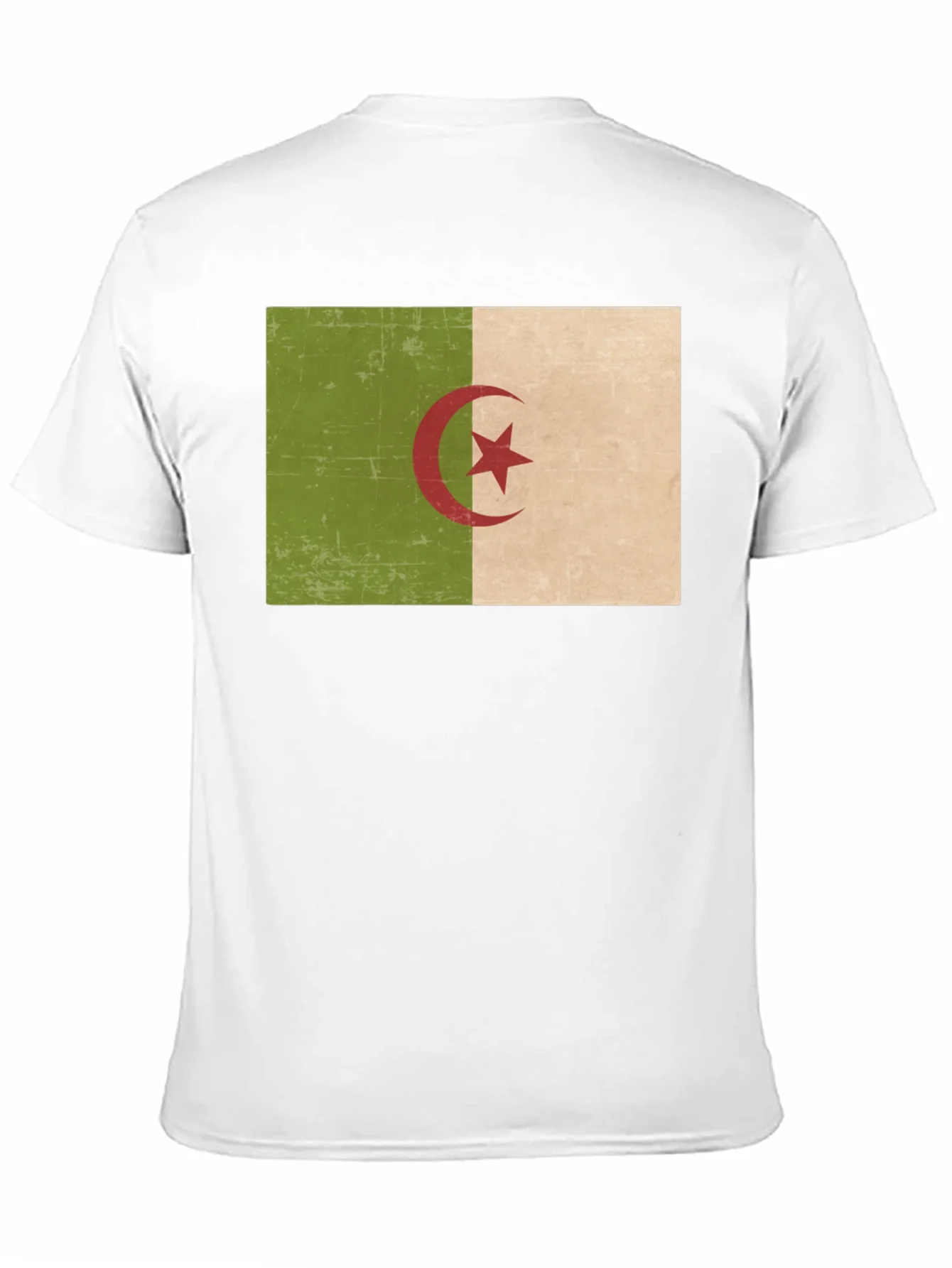 Algeria Flag T-Shirt - Black Cotton Tee