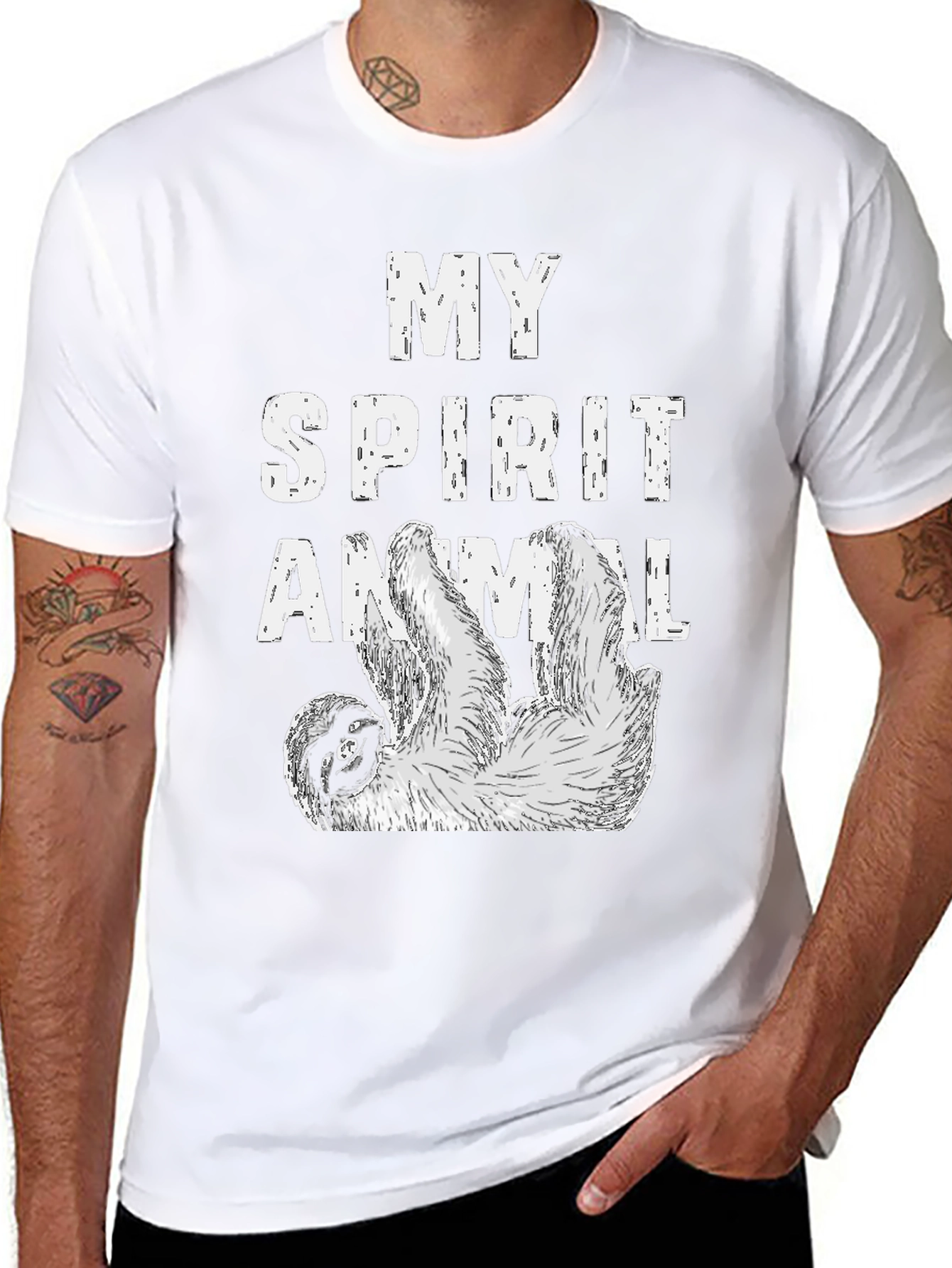 My Spirit Animal Sloth Graphic T-Shirt