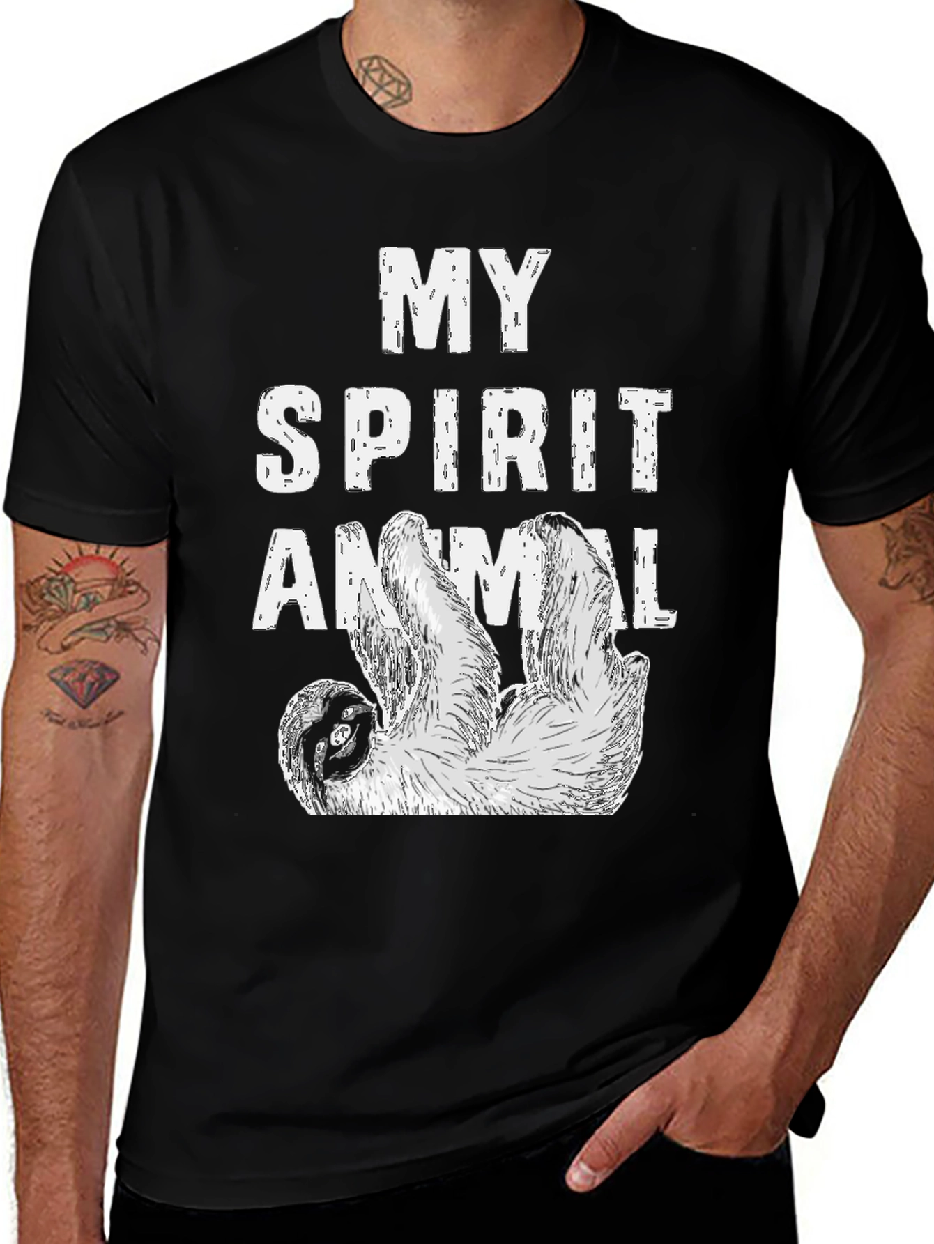My Spirit Animal Sloth Graphic T-Shirt