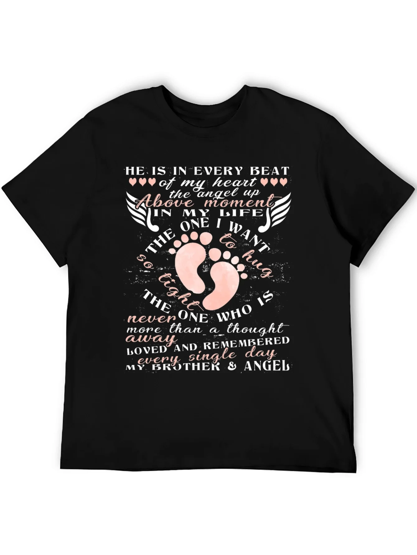 Brother Angel Memorial T-Shirt Heartfelt Remembrance