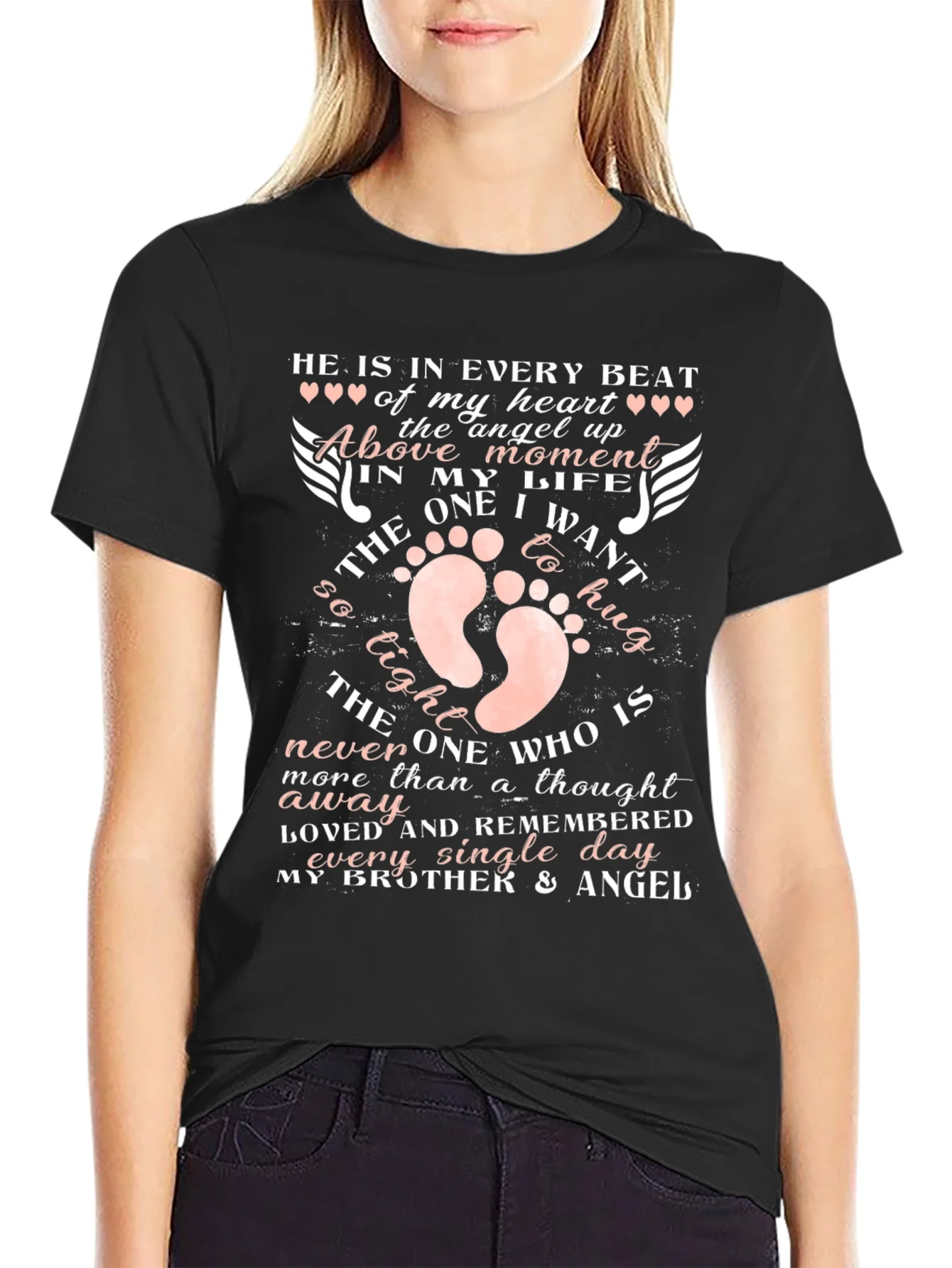 Brother Angel Memorial T-Shirt Heartfelt Remembrance
