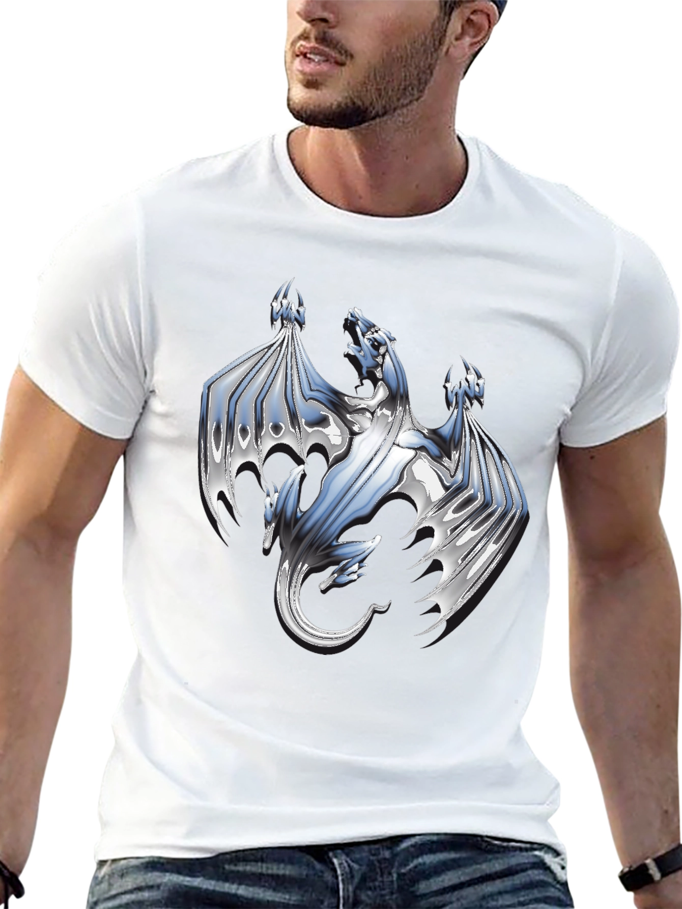 Dragon Graphic T-Shirt - Black