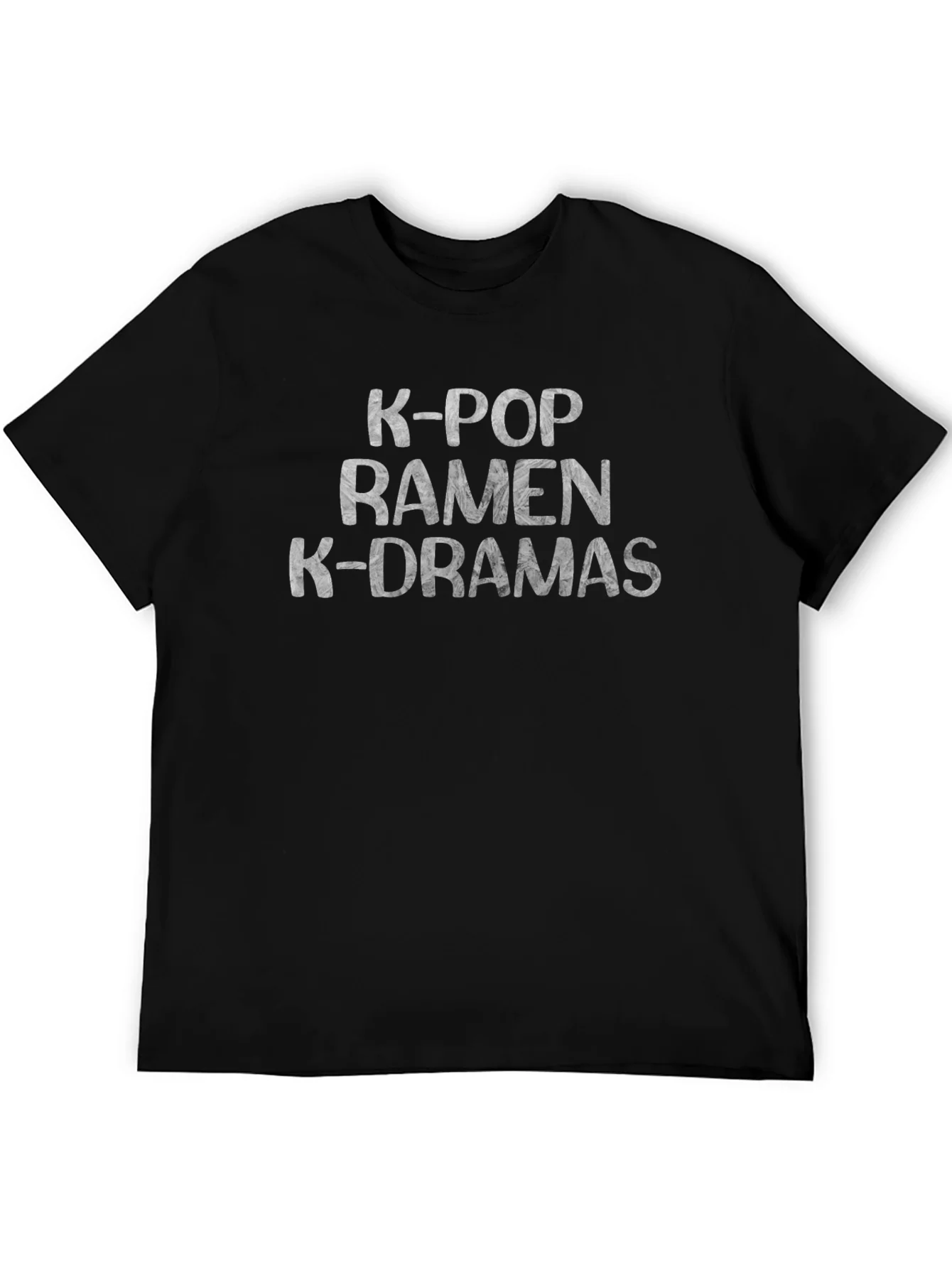 K-POP Ramen K-Dramas Black T-Shirt
