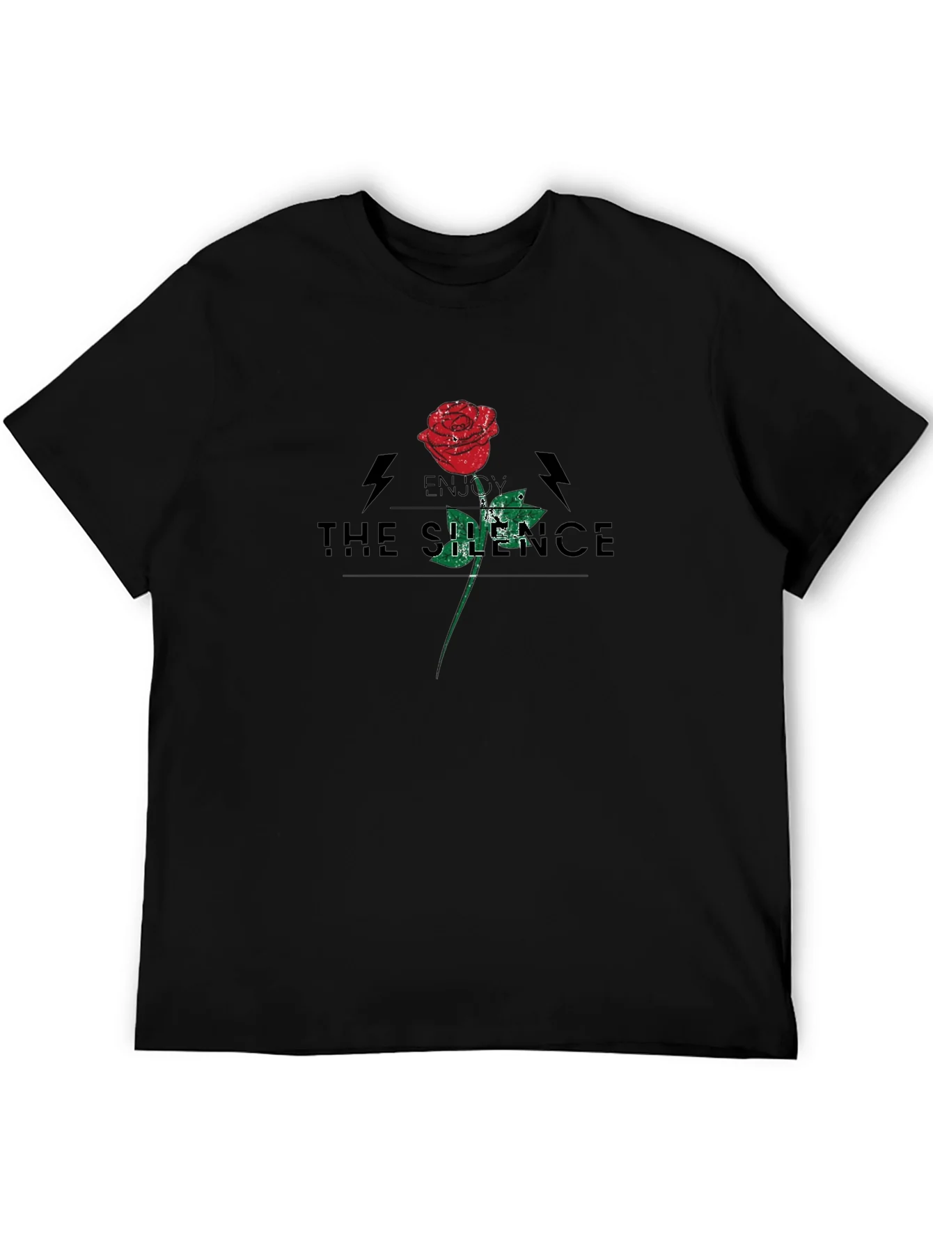 Enjoy The Silence Rose Graphic T-Shirt