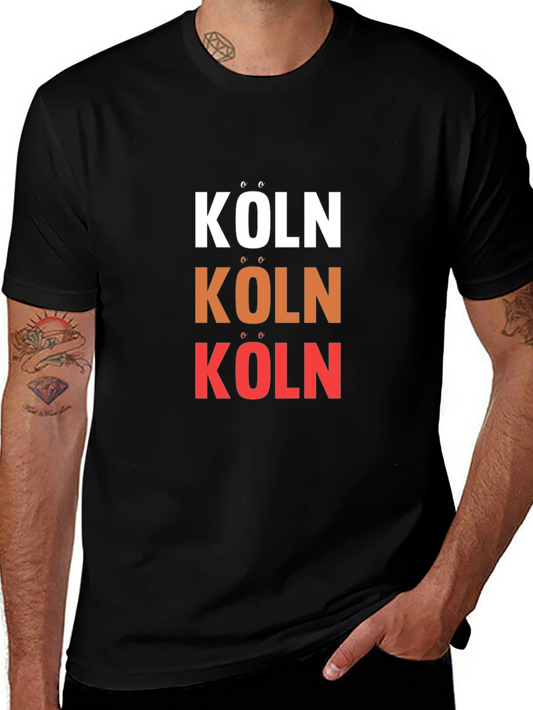 Köln T-Shirt Black Tri-Color Graphic Tee