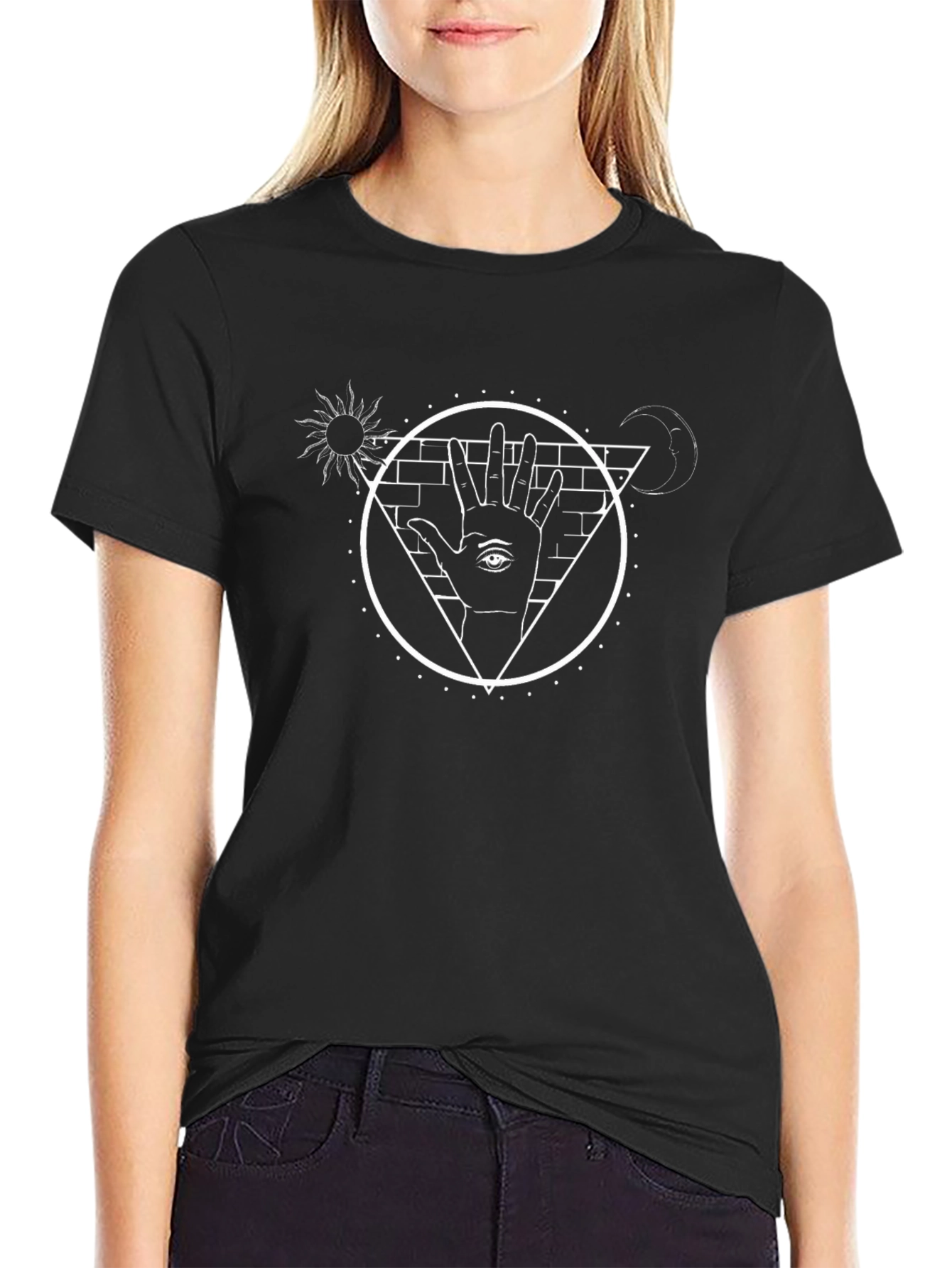 Mystic Eye Graphic Black T-Shirt