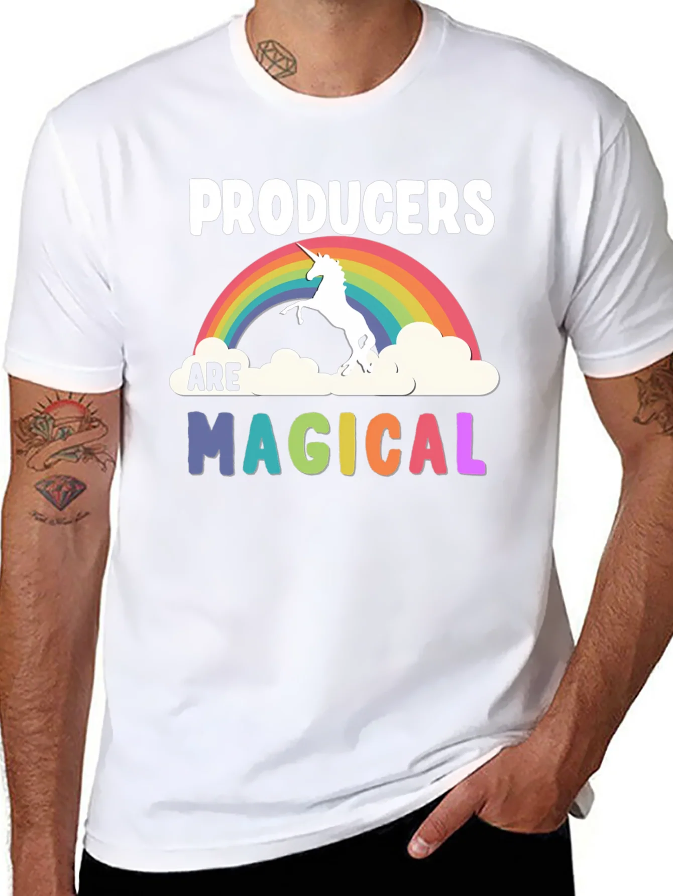 Producers Are Magical Unicorn Rainbow T-Shirt