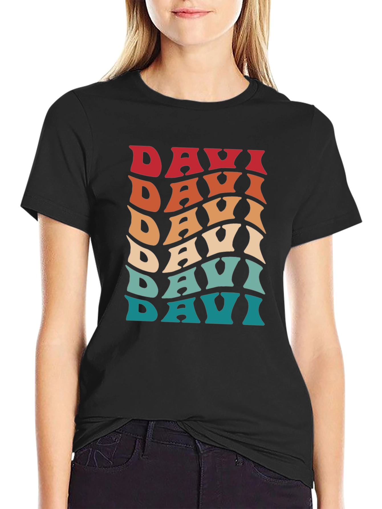 Retro Davi Wave T-Shirt - Cool 70s Style