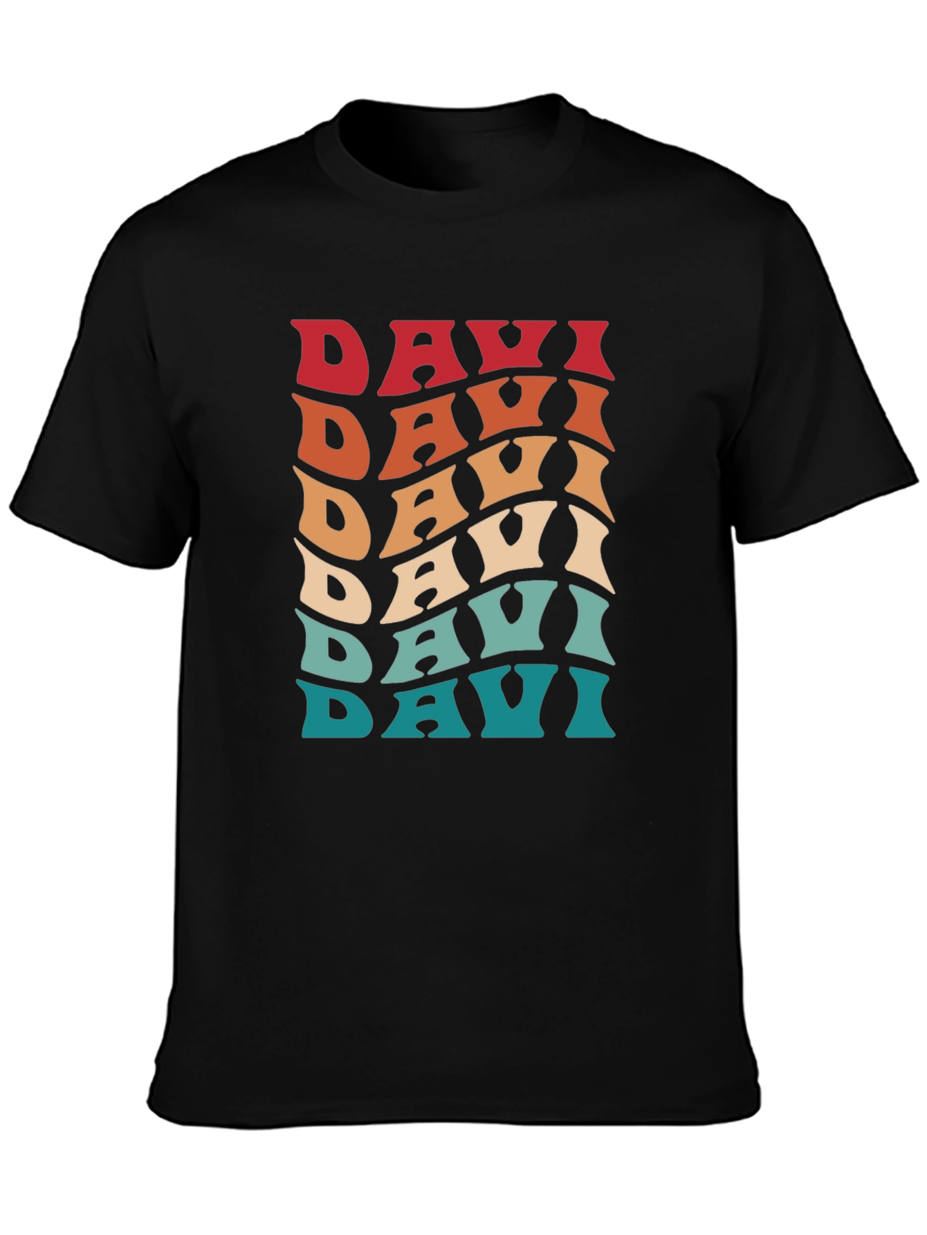 Retro Davi Wave T-Shirt - Cool 70s Style