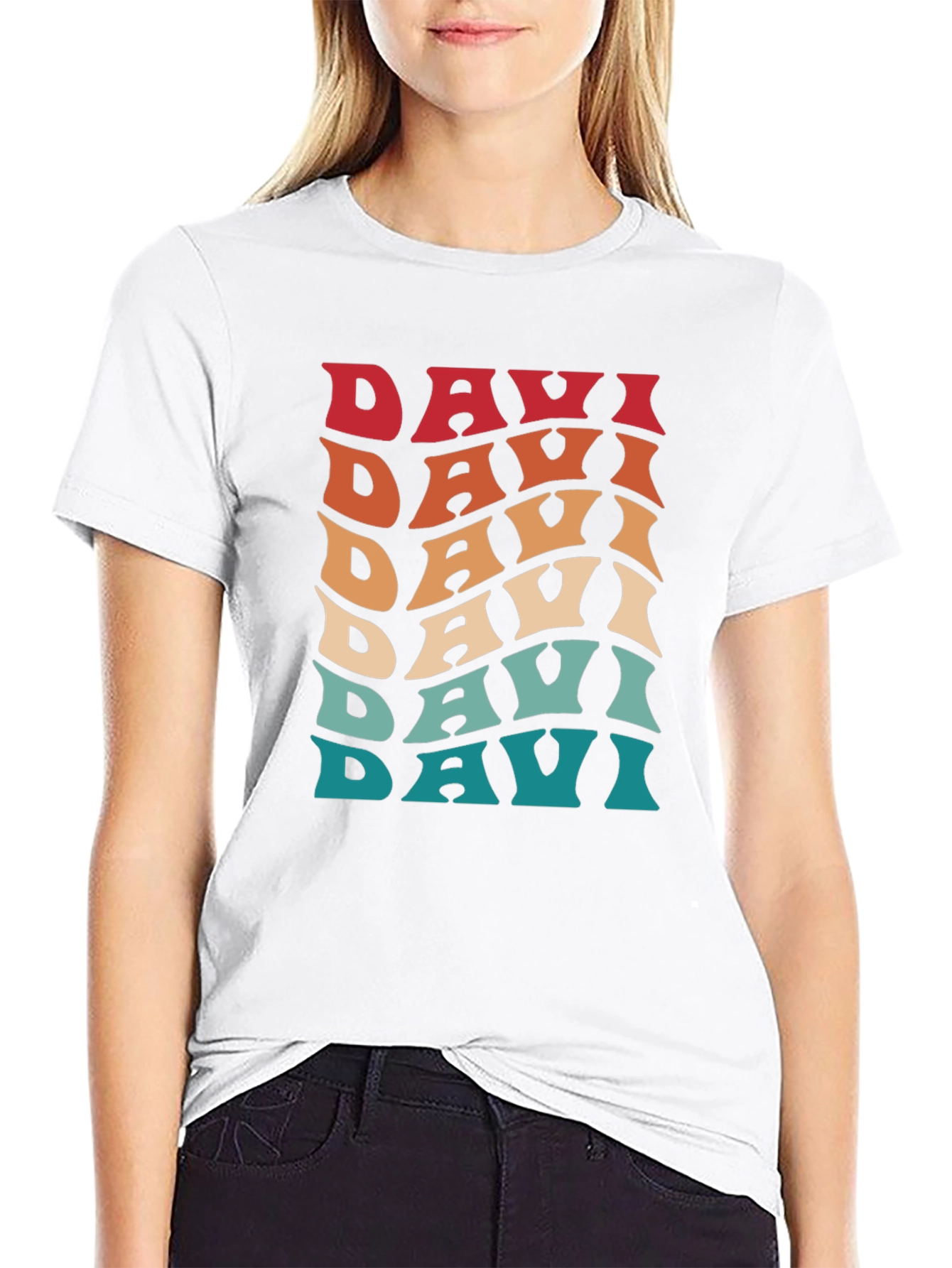 Retro Davi Wave T-Shirt - Cool 70s Style