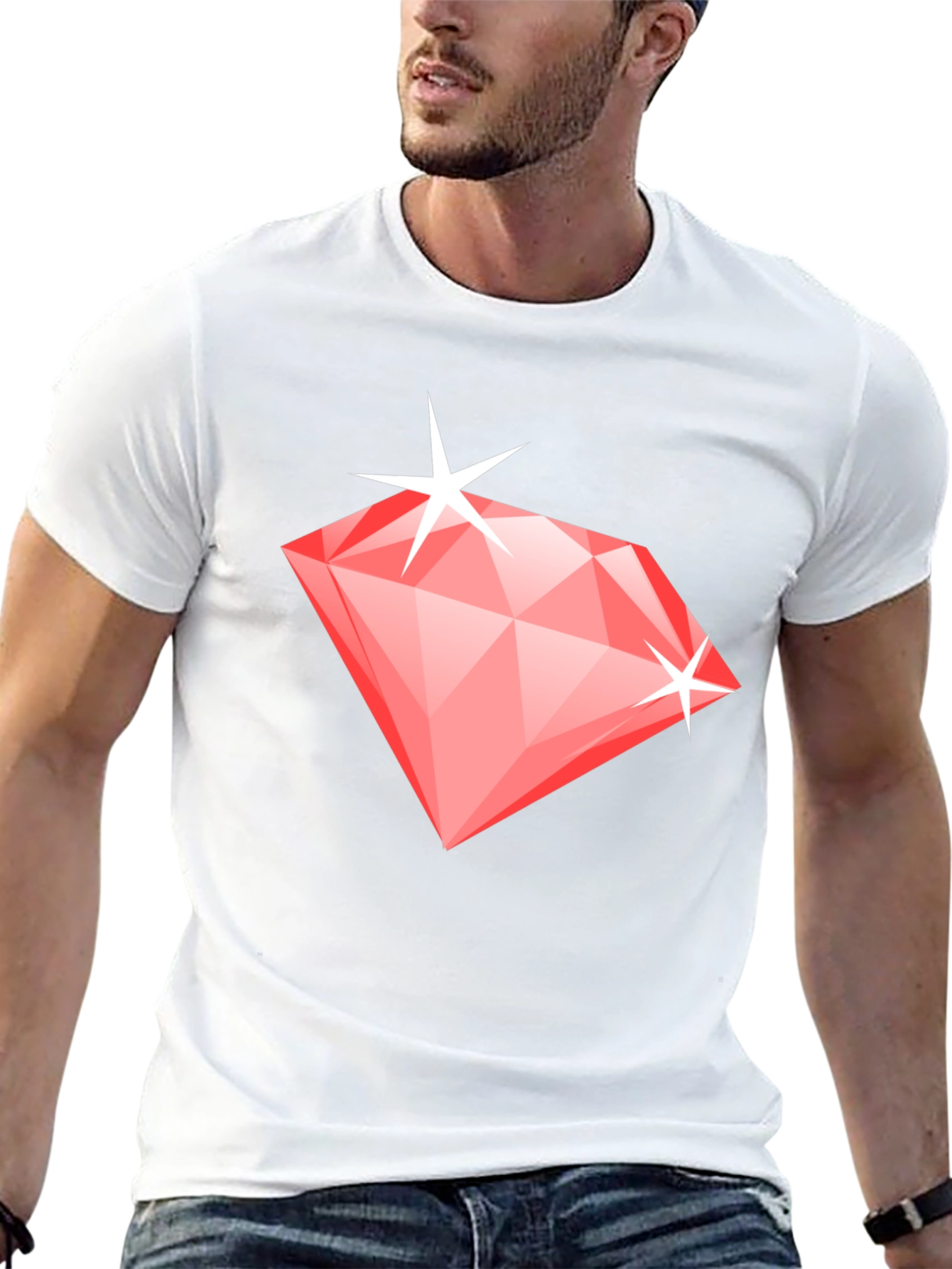 Diamond Graphic Black T-Shirt
