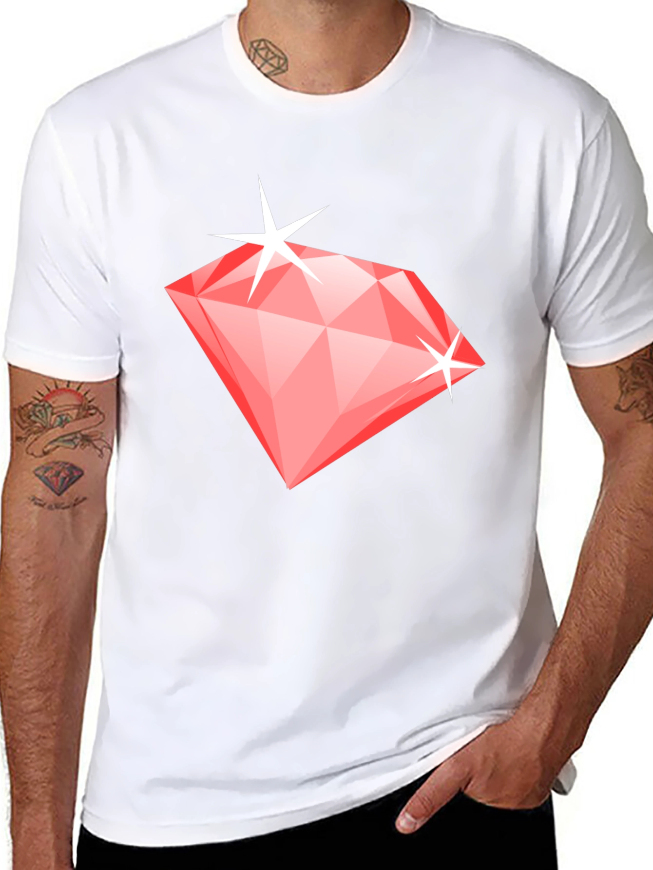Diamond Graphic Black T-Shirt