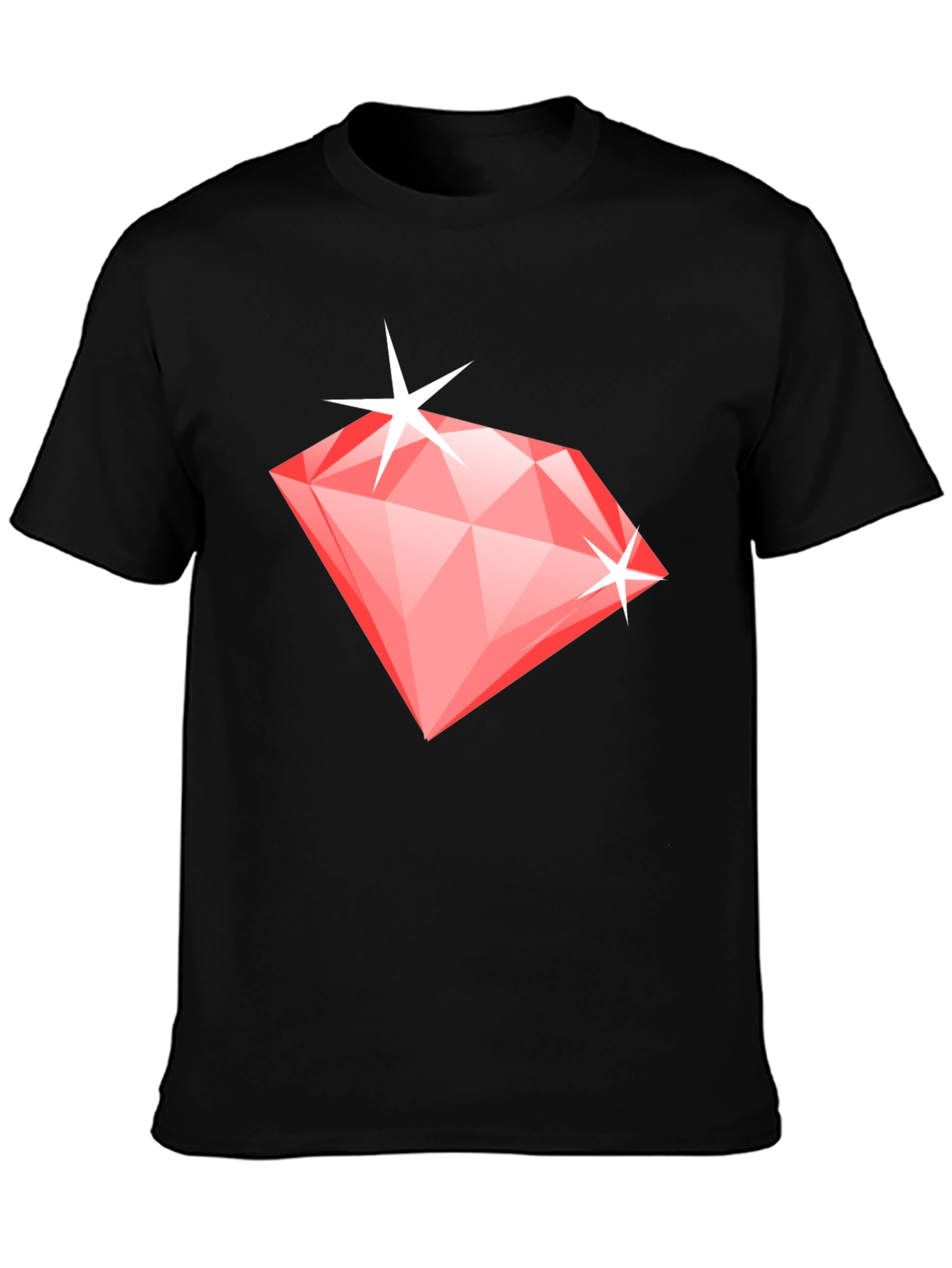 Diamond Graphic Black T-Shirt