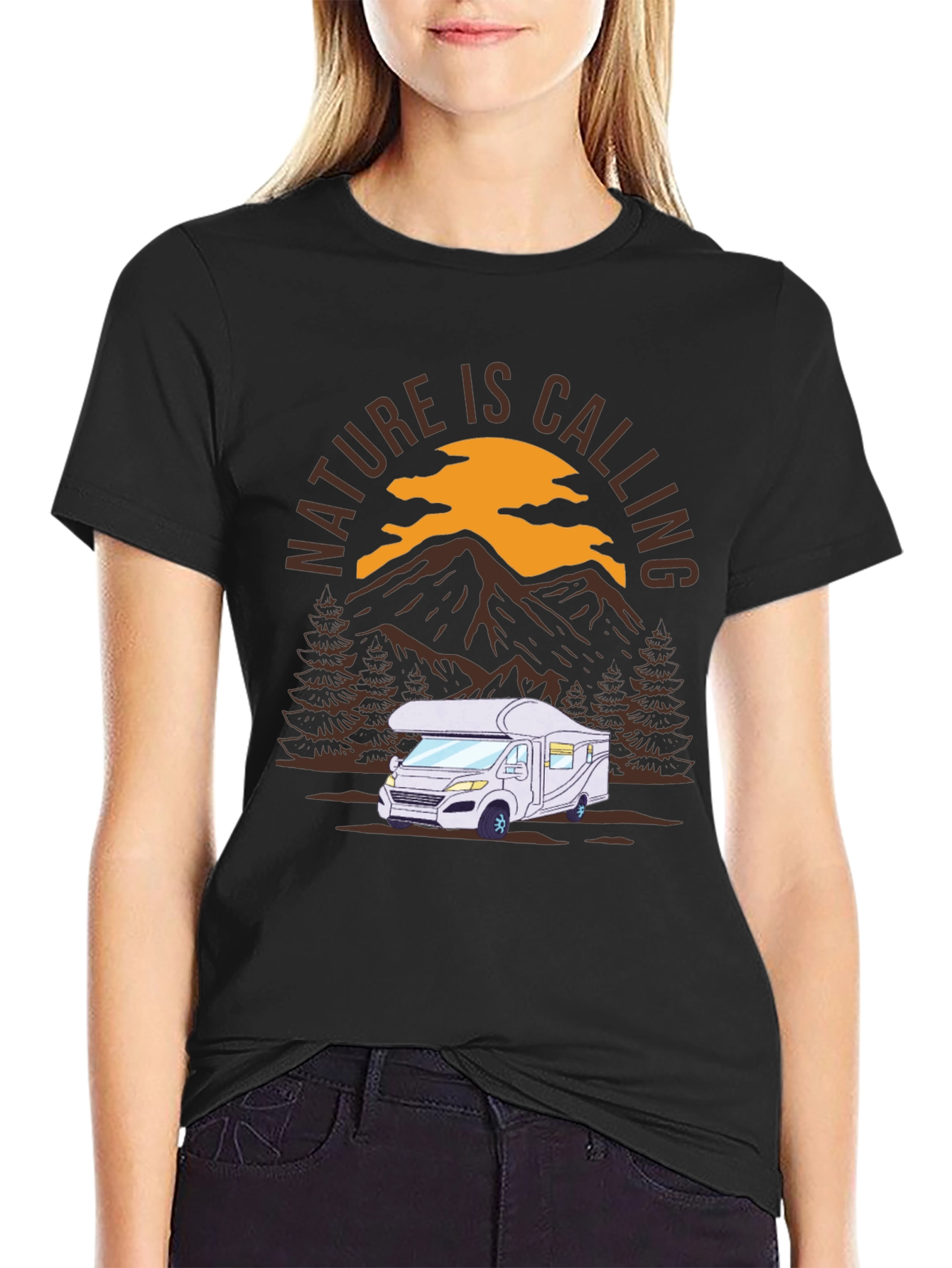 Nature is Calling T-Shirt - RV Camper Adventure Tee