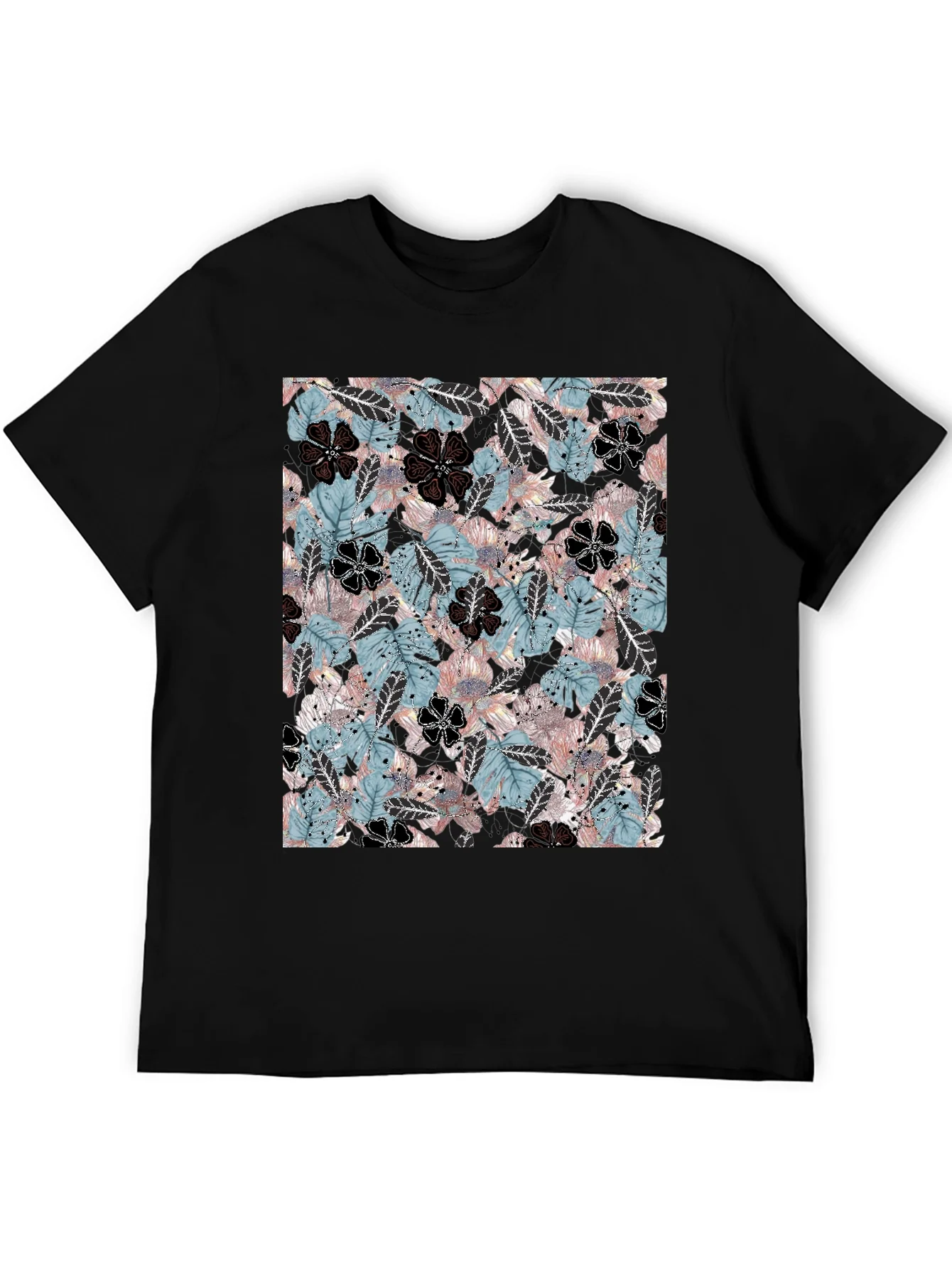 Tropical Floral Print T-Shirt