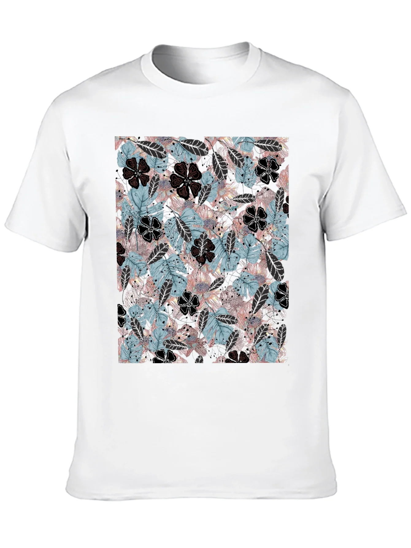 Tropical Floral Print T-Shirt