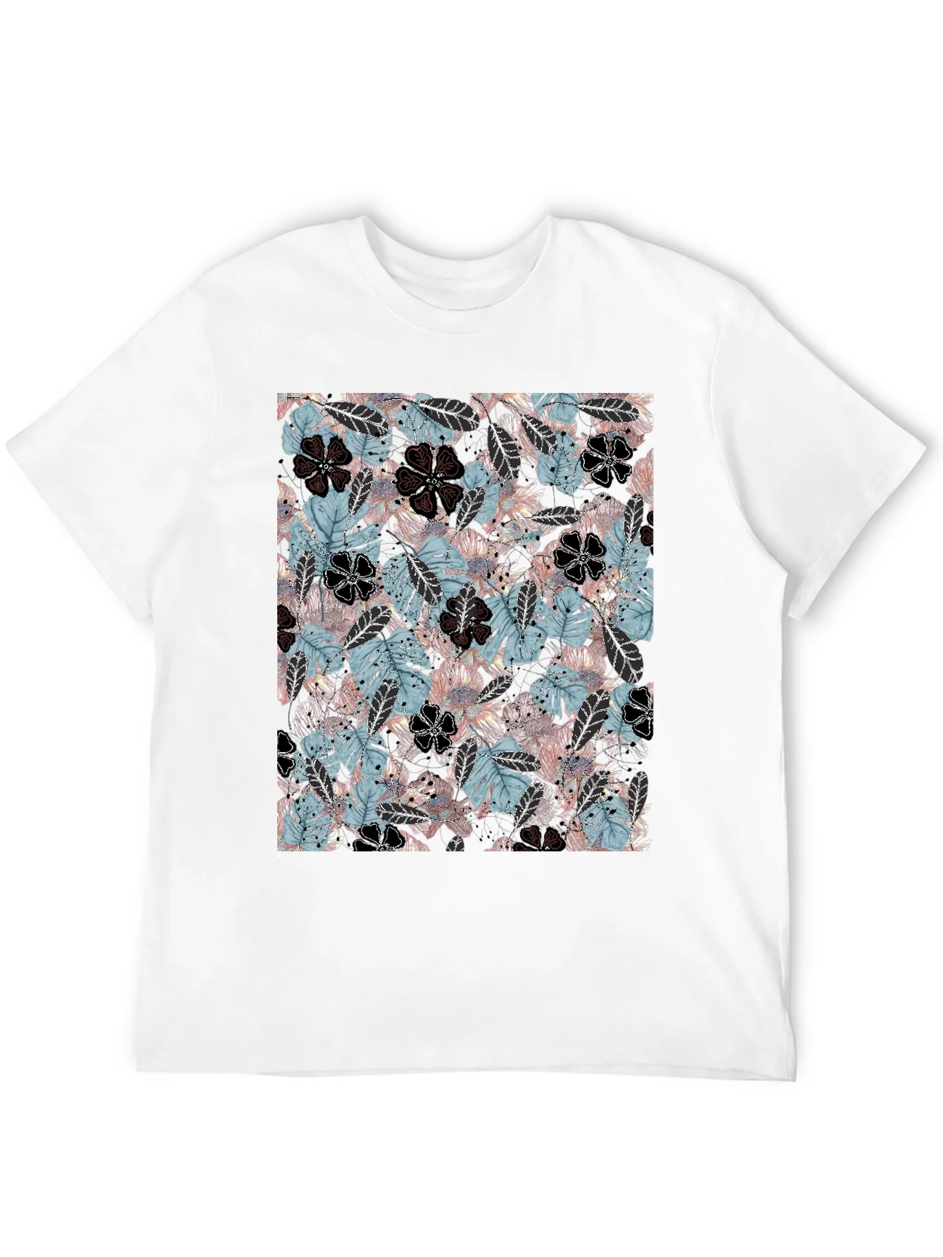 Tropical Floral Print T-Shirt