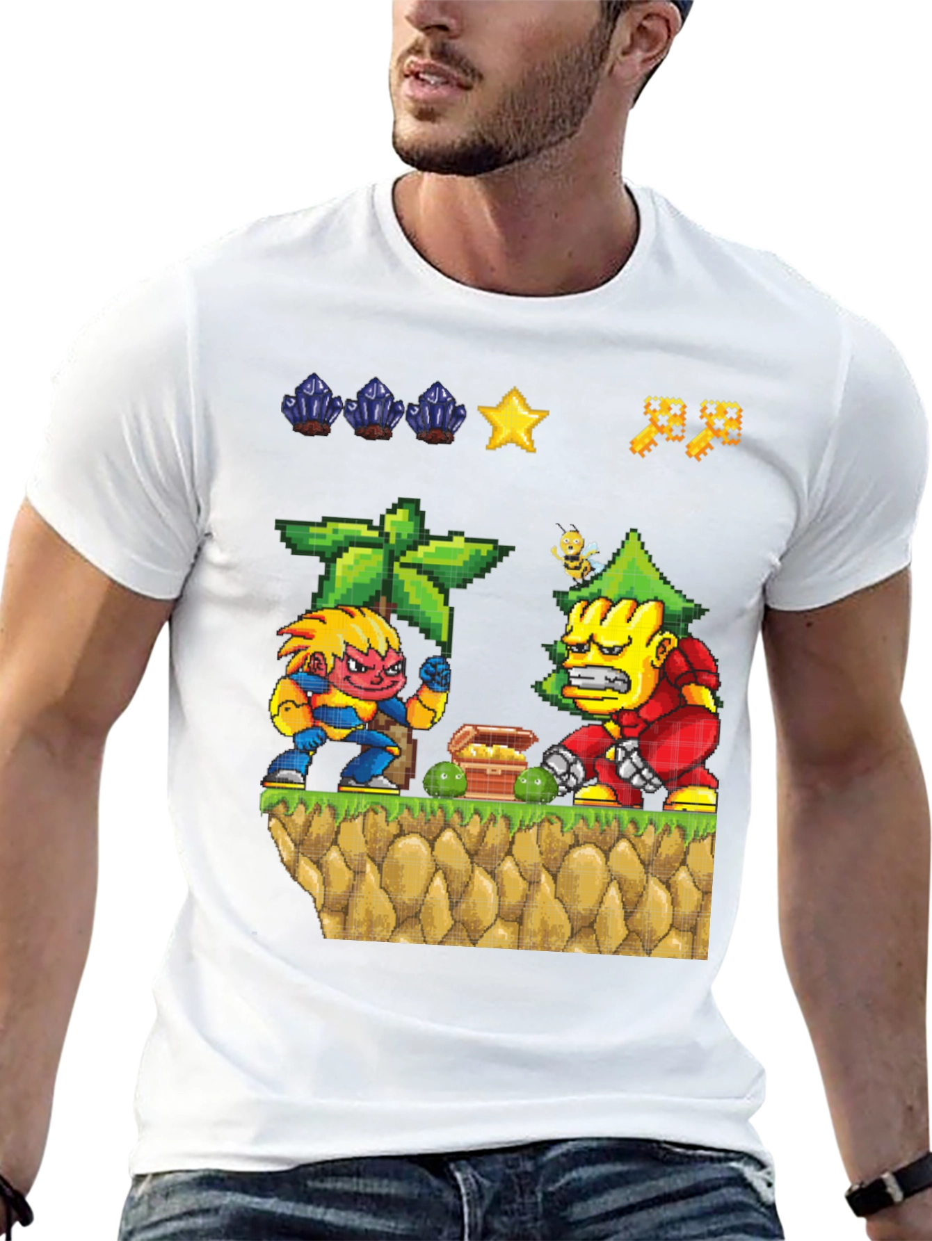 Pixel Art Video Game T-Shirt