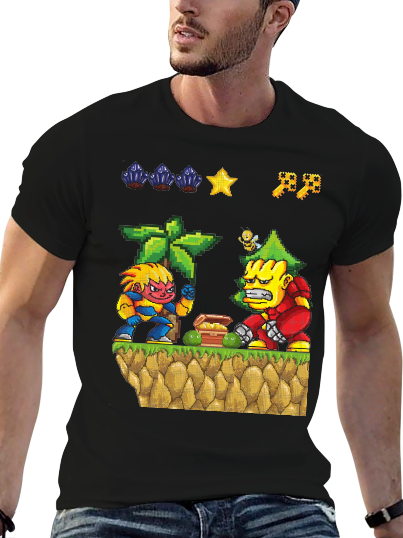 Pixel Art Video Game T-Shirt