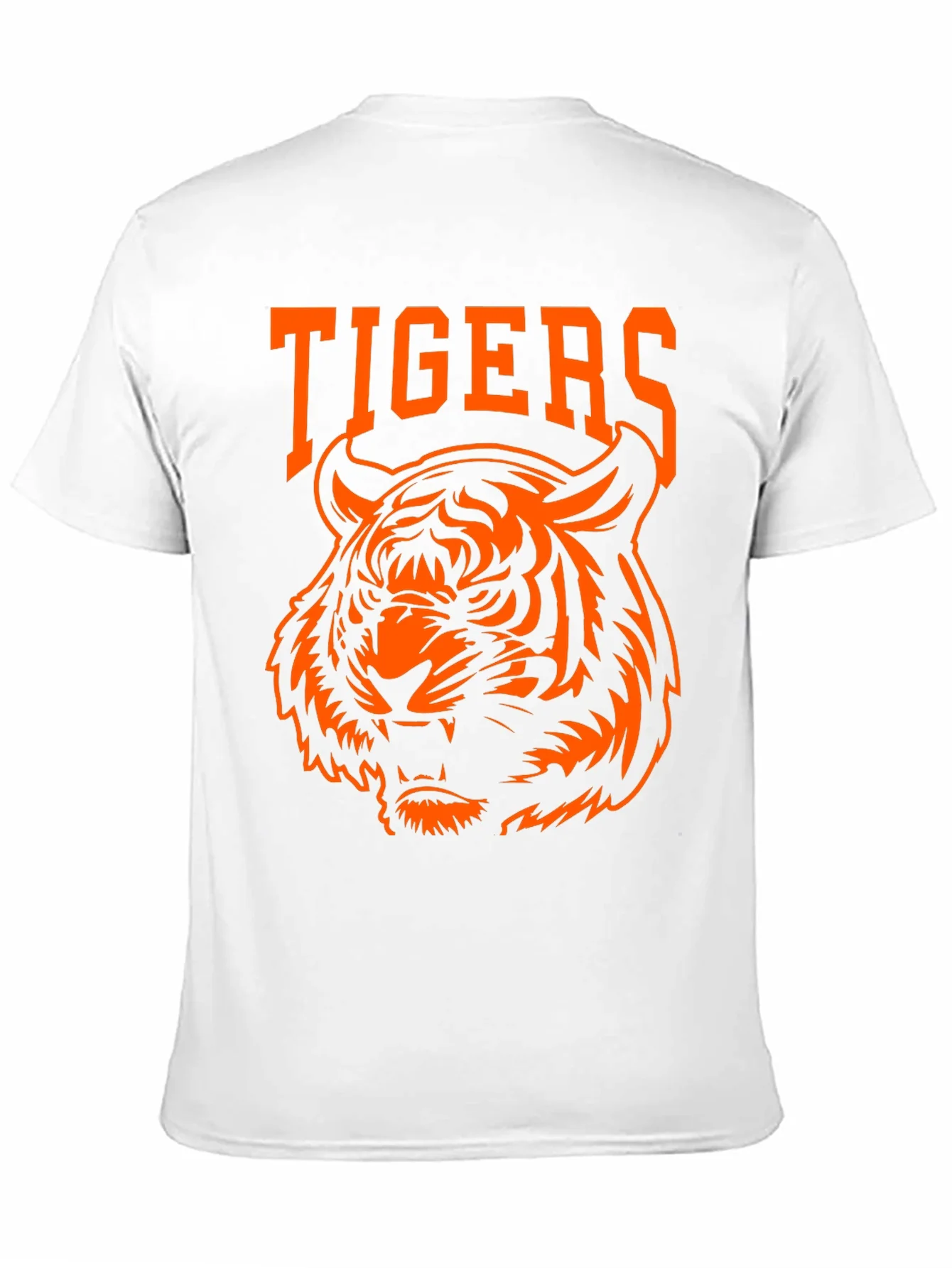 Tigers Graphic Tee - Bold Orange Design