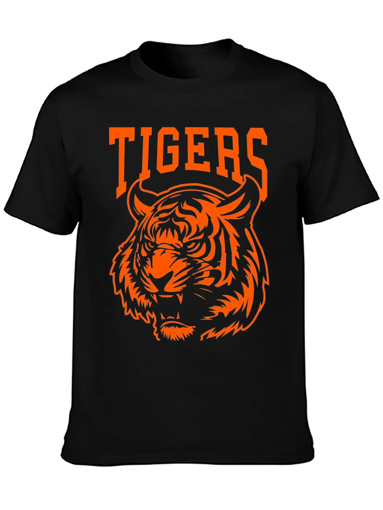 Tigers Graphic Tee - Bold Orange Design