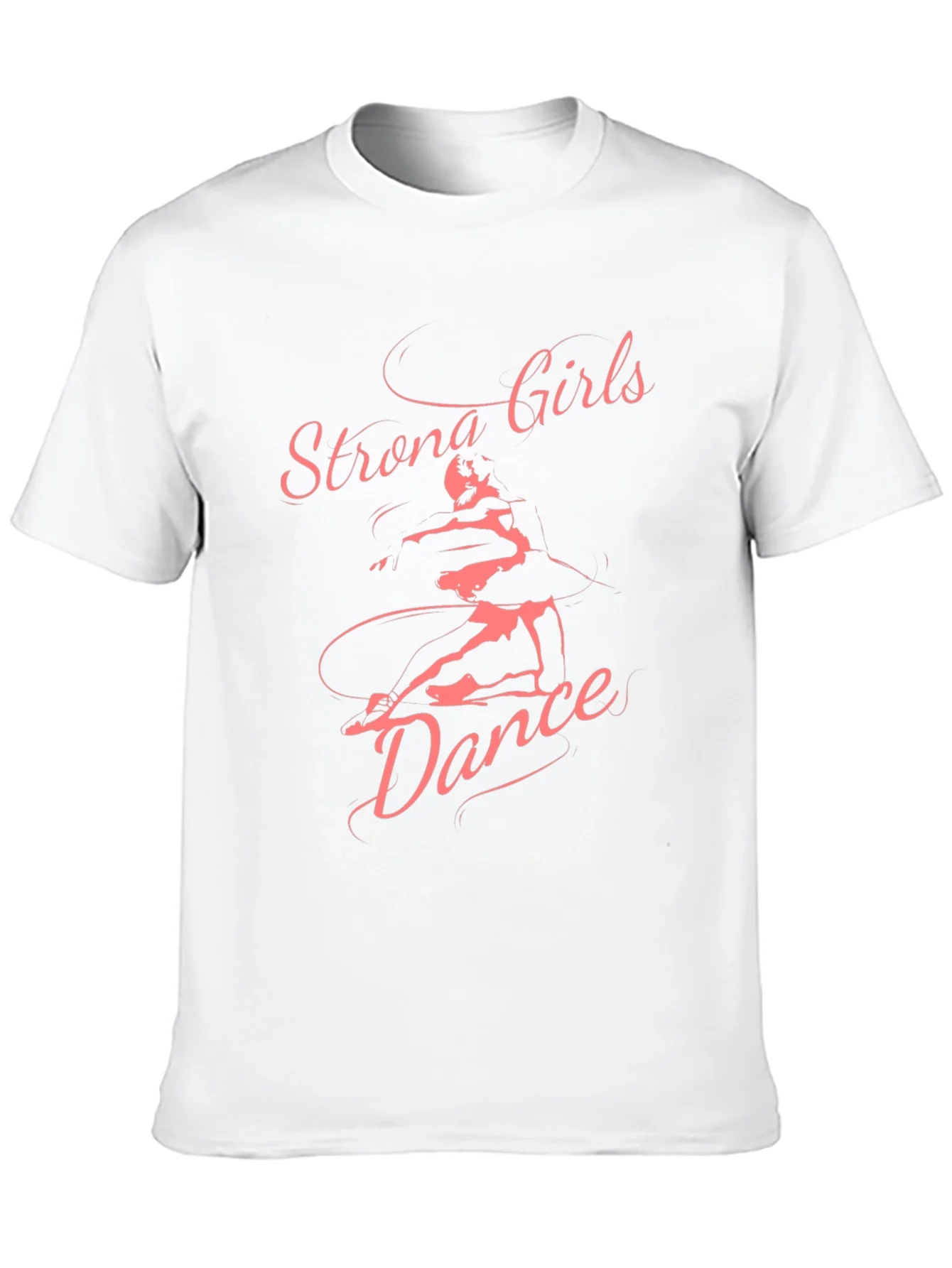 Strong Girls Dance Graphic Tee - Black Cotton T-Shirt
