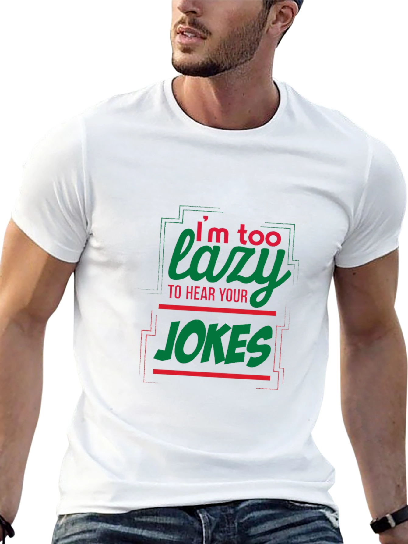 Lazy Jokes Graphic Tee - Black