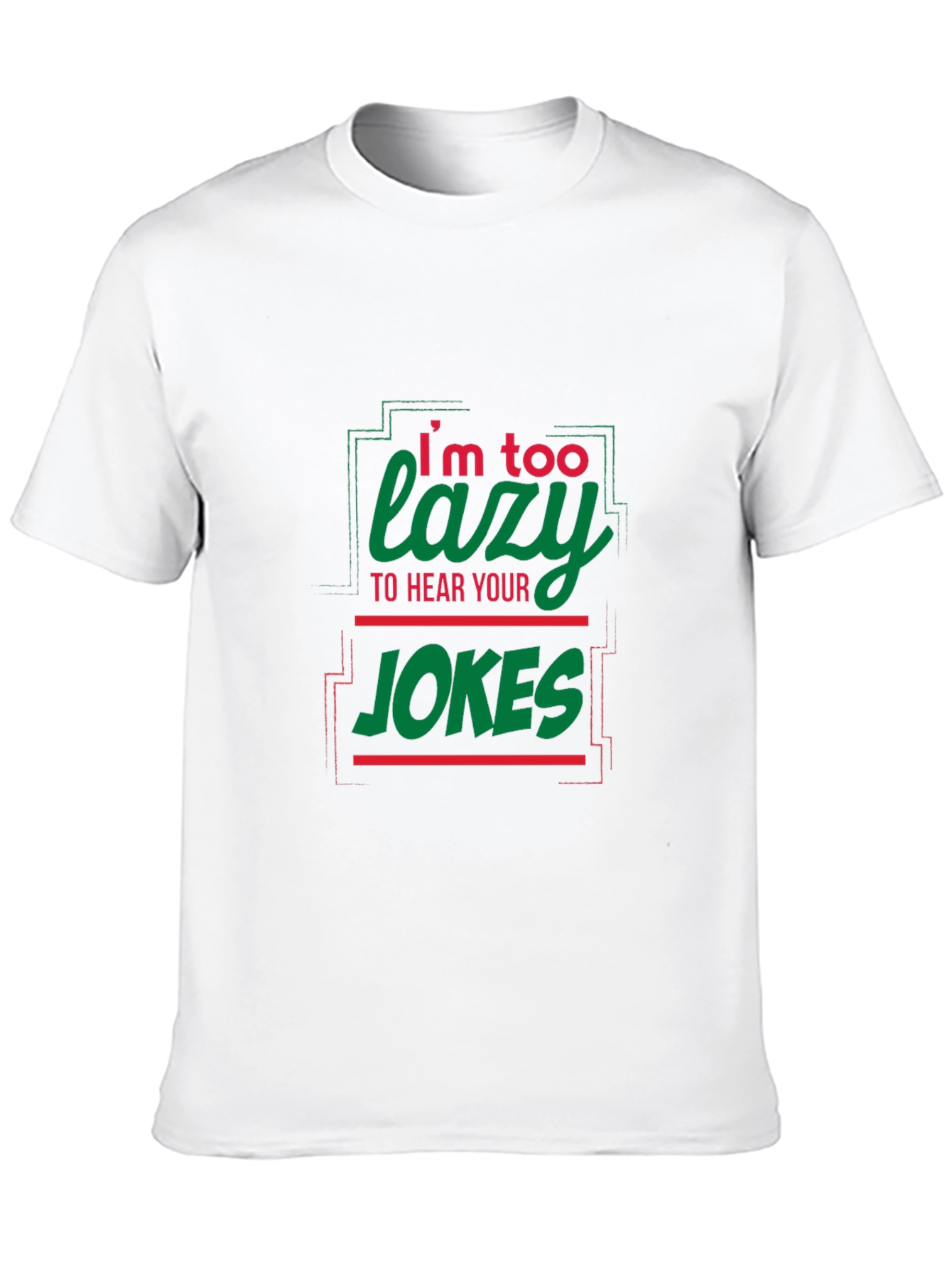 Lazy Jokes Graphic Tee - Black