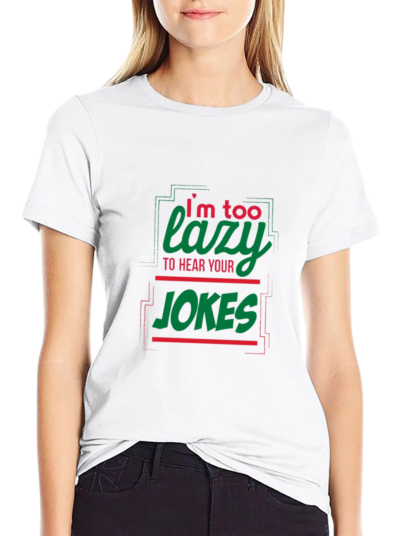 Lazy Jokes Graphic Tee - Black