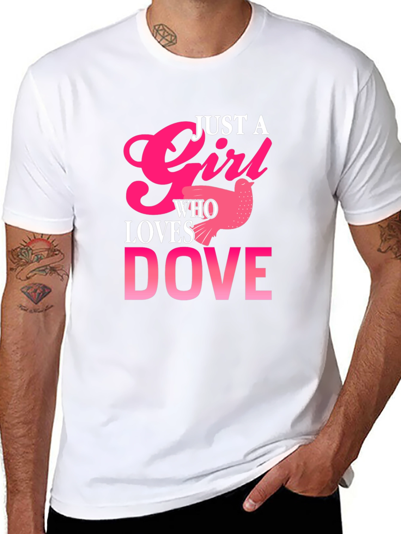 Just a Girl Who Loves Dove T-Shirt