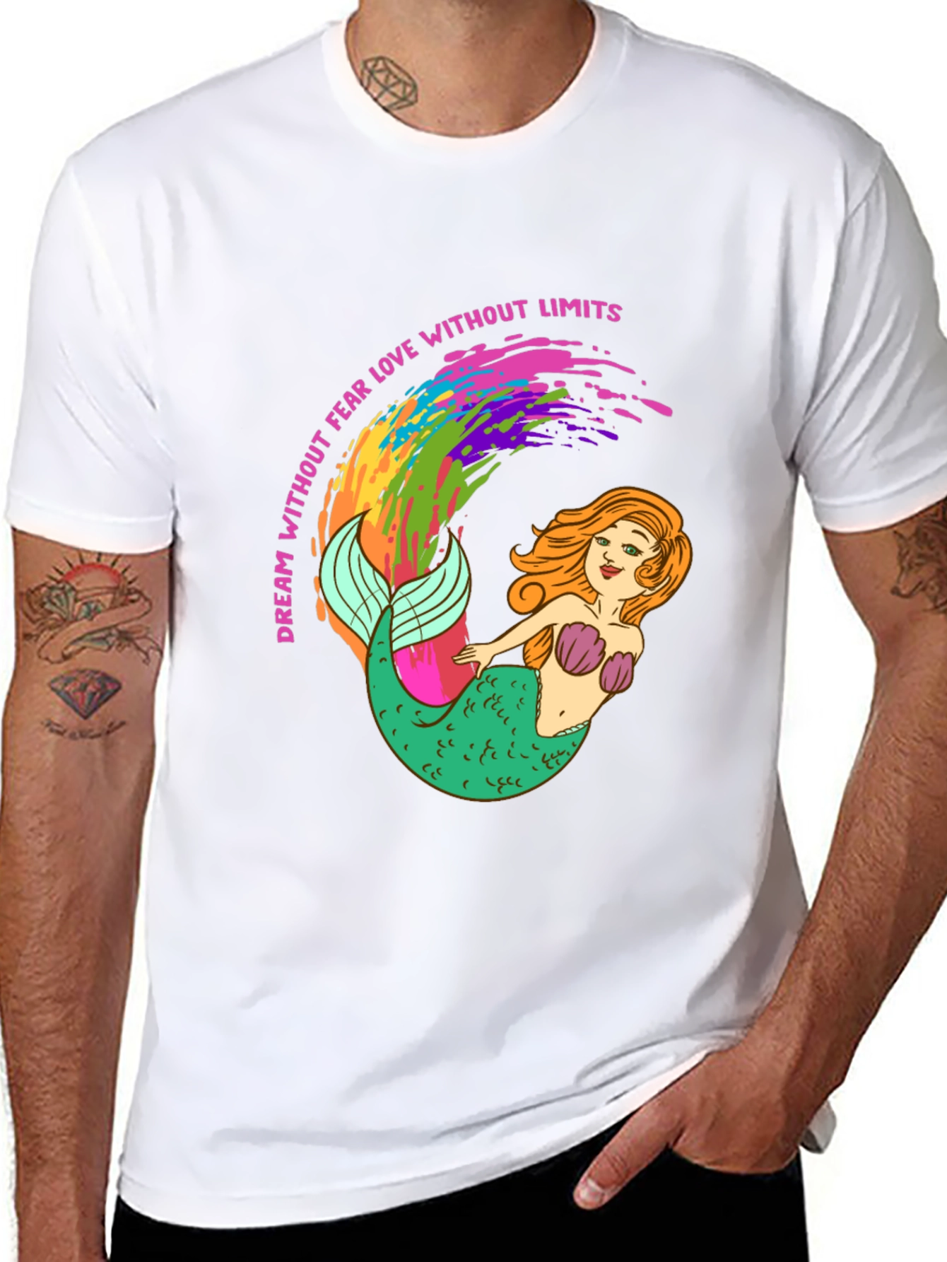 Mermaid Pride Tee - Dream Without Fear