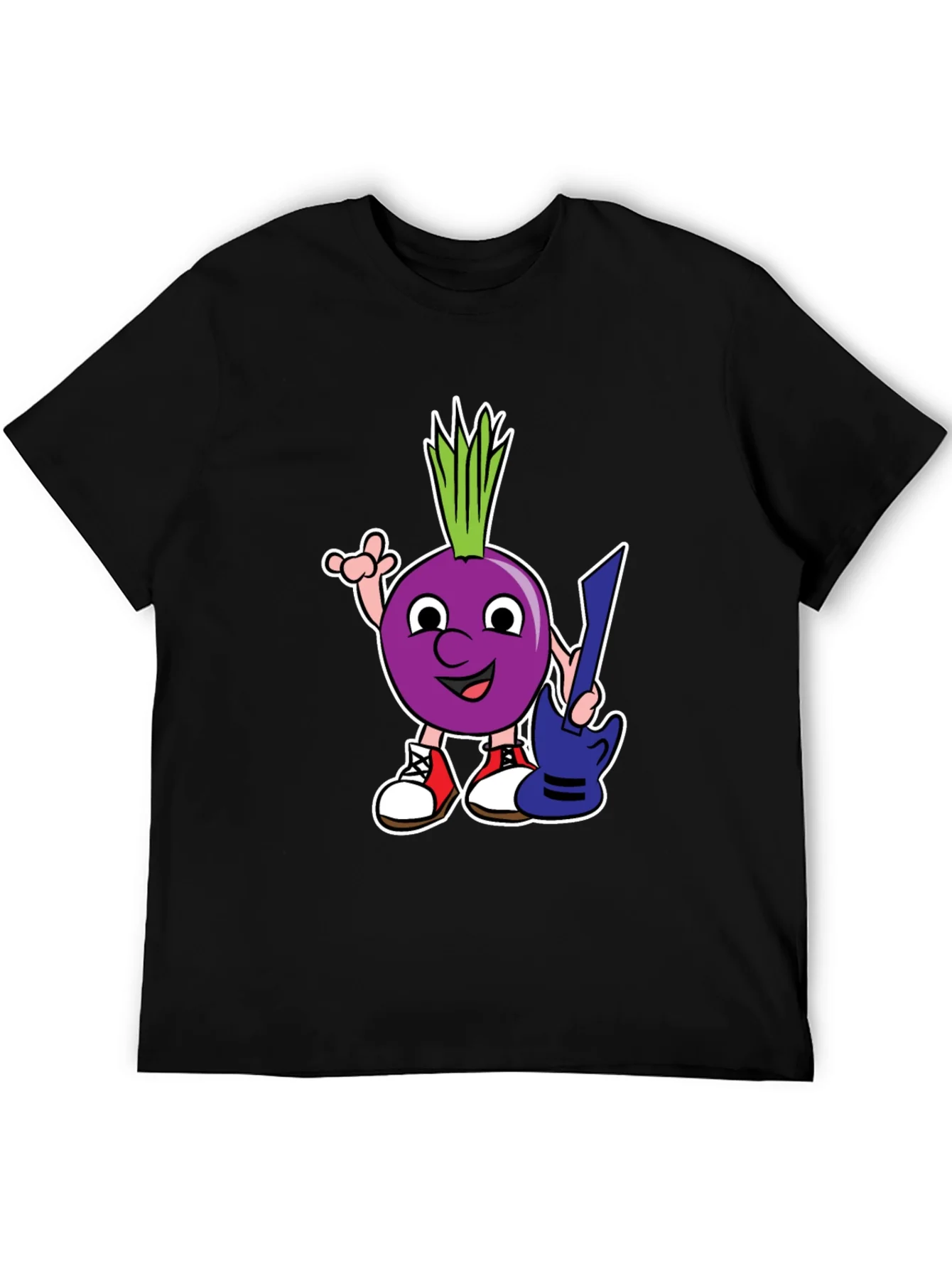 Cartoon Onion Guitarist T-Shirt