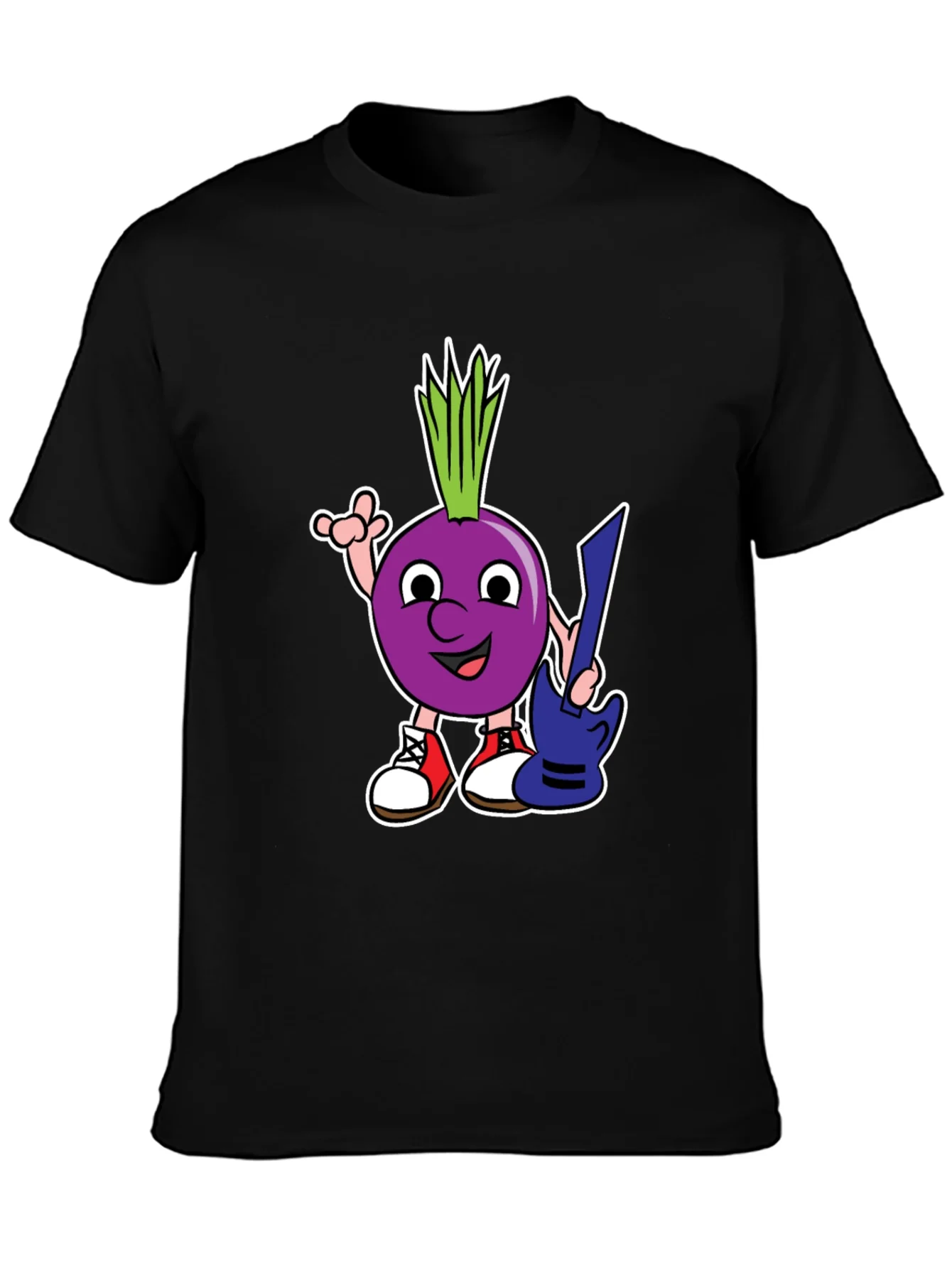 Cartoon Onion Guitarist T-Shirt