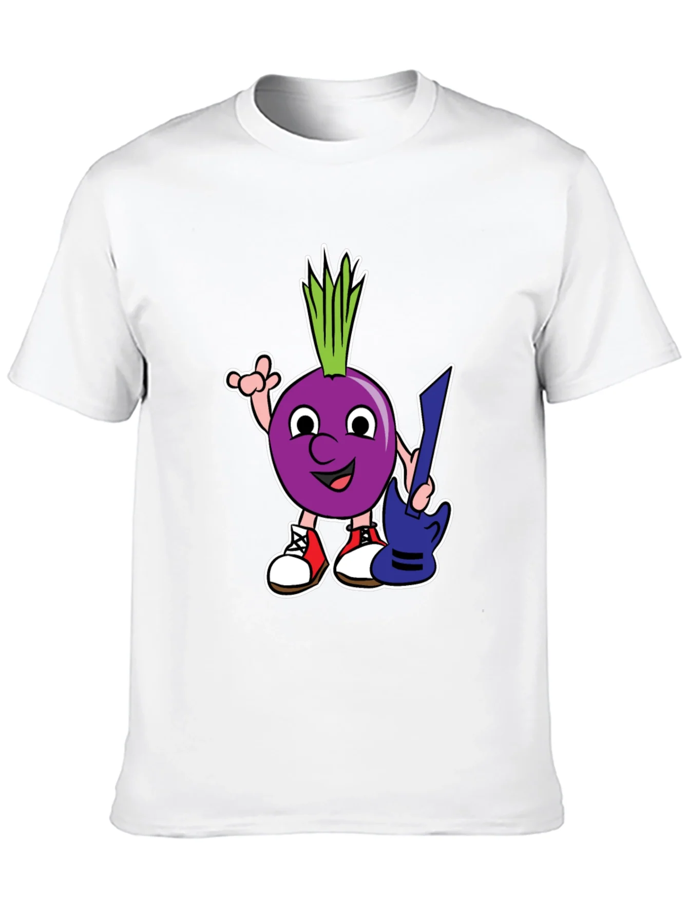 Cartoon Onion Guitarist T-Shirt