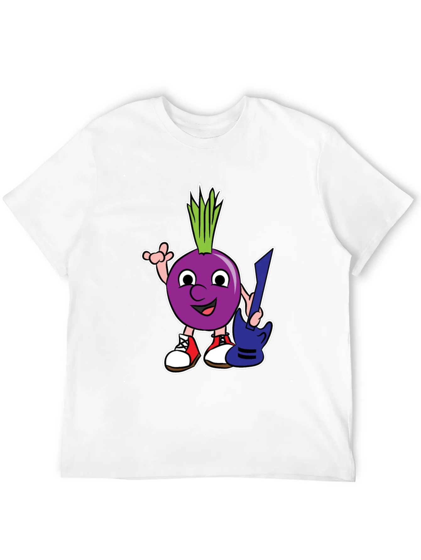 Cartoon Onion Guitarist T-Shirt