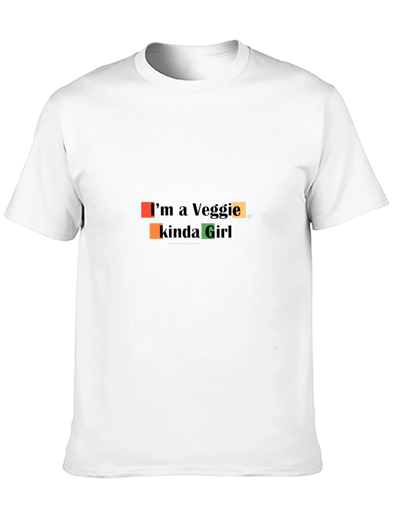 Veggie Girl Graphic Tee - Black Casual Fit T-Shirt