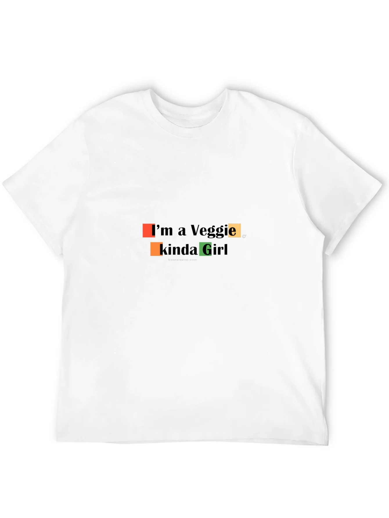 Veggie Girl Graphic Tee - Black Casual Fit T-Shirt