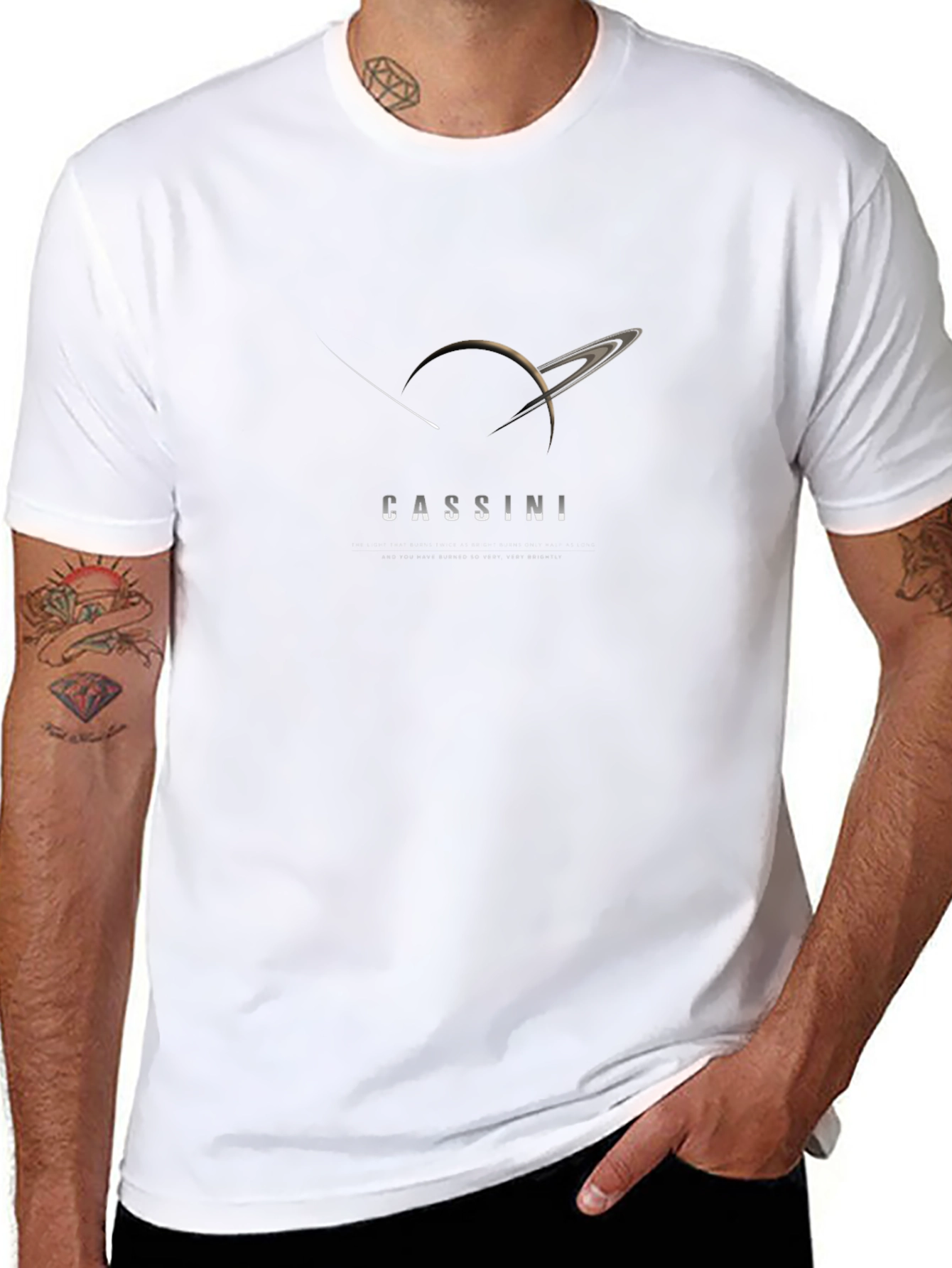 Cassini Saturn T-Shirt - Space Exploration Tee